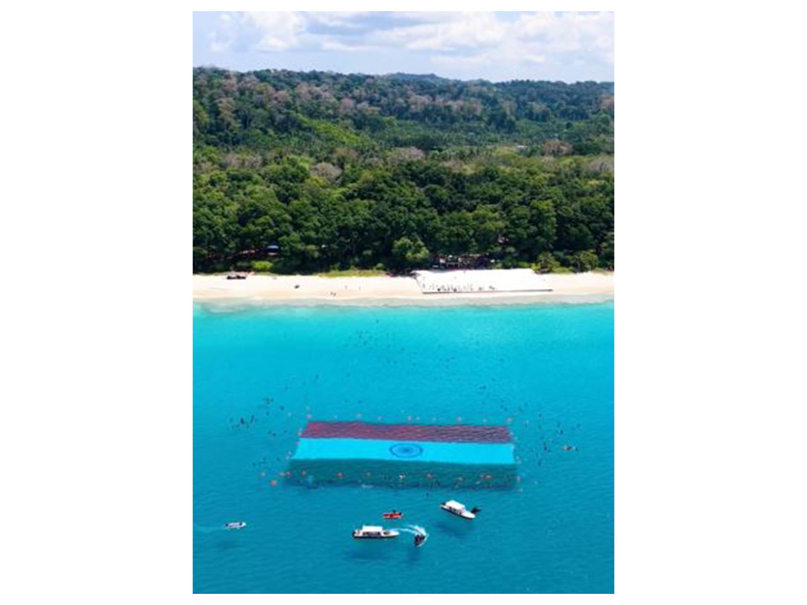 Largest Indian national flag unfurled underwater in Andaman and Nicobar Islands  (Photo/@BJP4India)