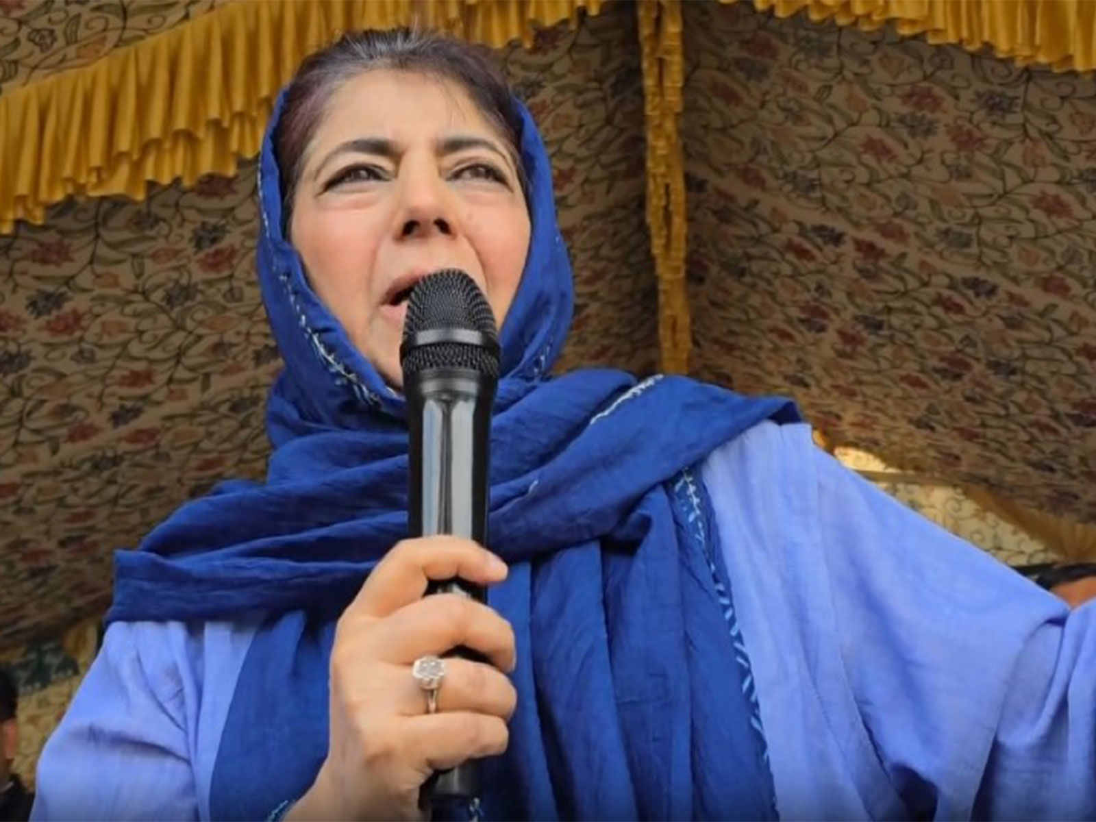 PDP Chief Mehbooba Mufti  (Photo/ANI)
