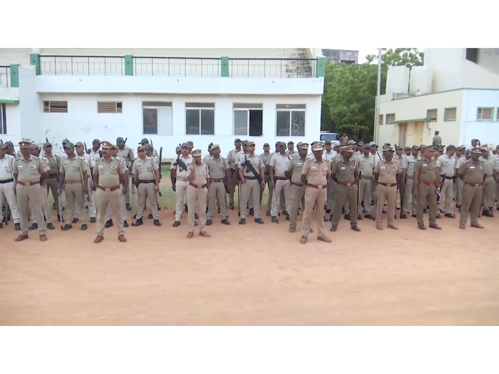 Heavy security deployment in Chennai (Photo/ANI)
