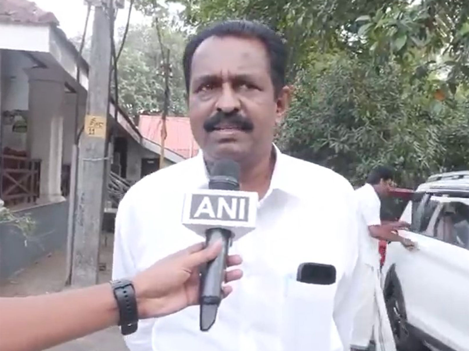 Congress candidate from Kovalam Assembly constituency M Vincent (Photo/ANI)