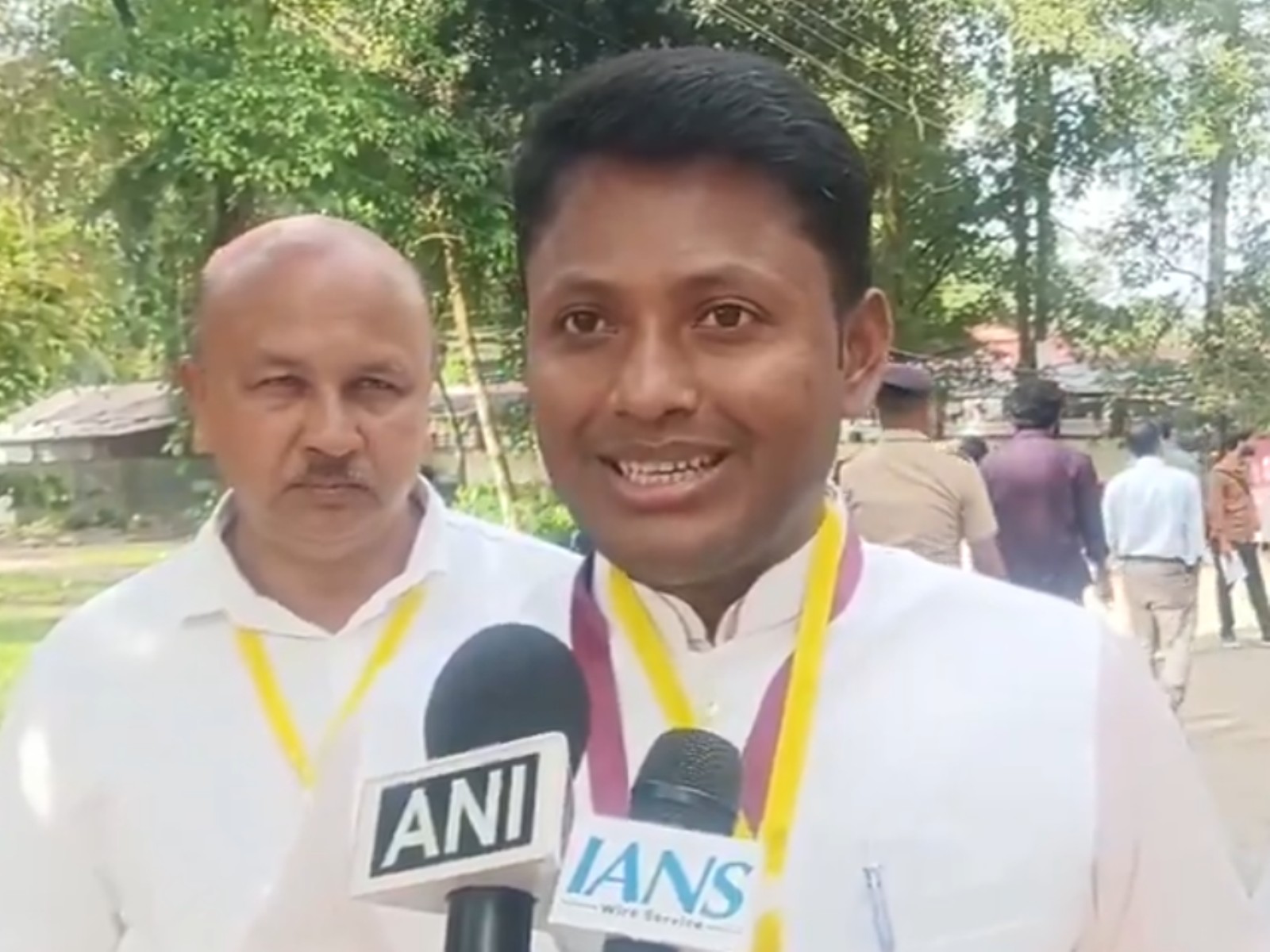 Asom Gana Parishad (AGP) candidate from Nowboicha assembly constituency, Basanta Das (Photo/ANI) Asom Gana Parishad (AGP) candidate from Nowboicha assembly constituency, Basanta Das (Photo/ANI)