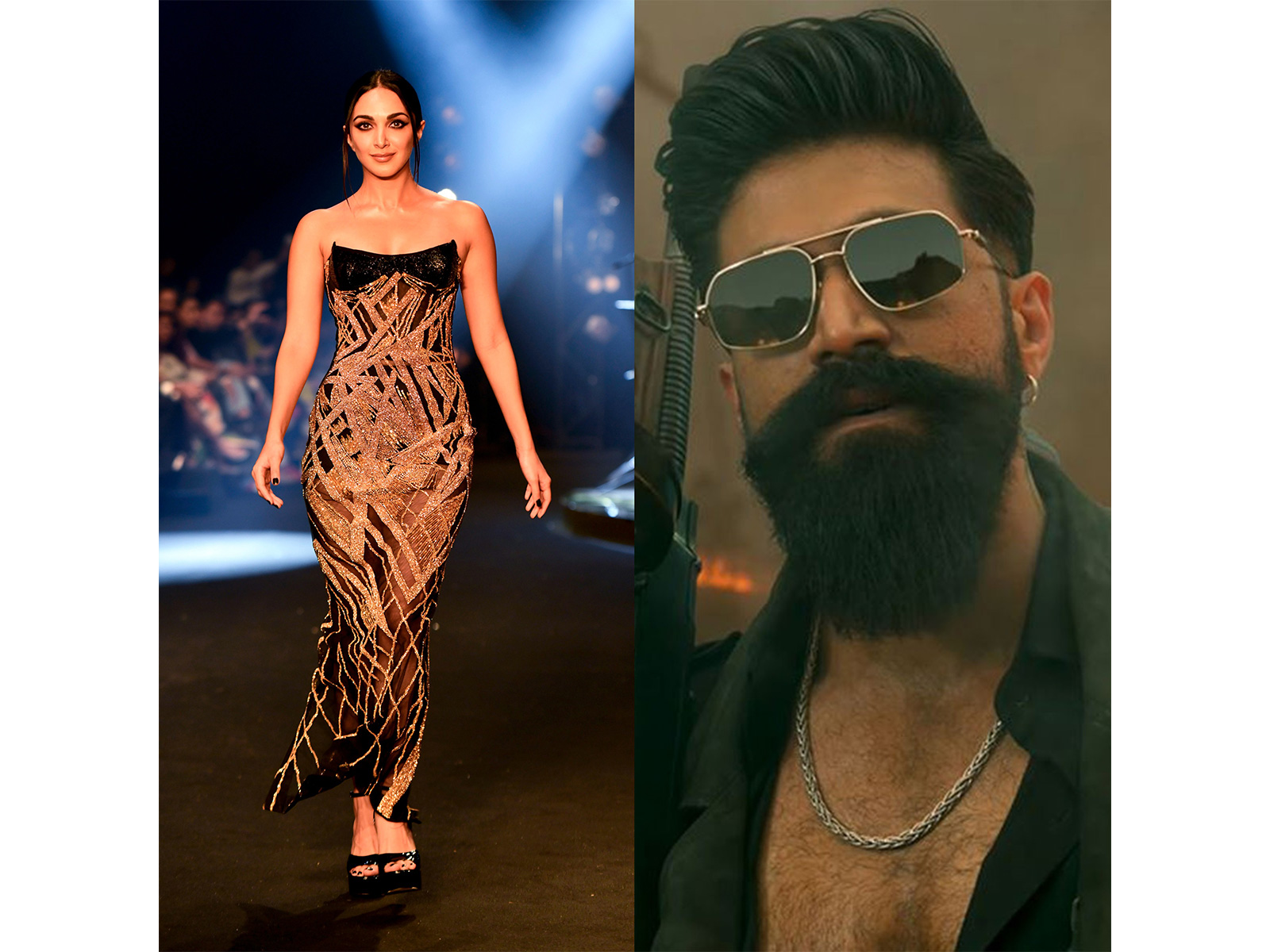 Kiara Advani (Photo/ANI) and Yash in Toxic (Photo/Instagram@kvn.productions) Kiara Advani (Photo/ANI) and Yash in Toxic (Photo/Instagram@kvn.productions)