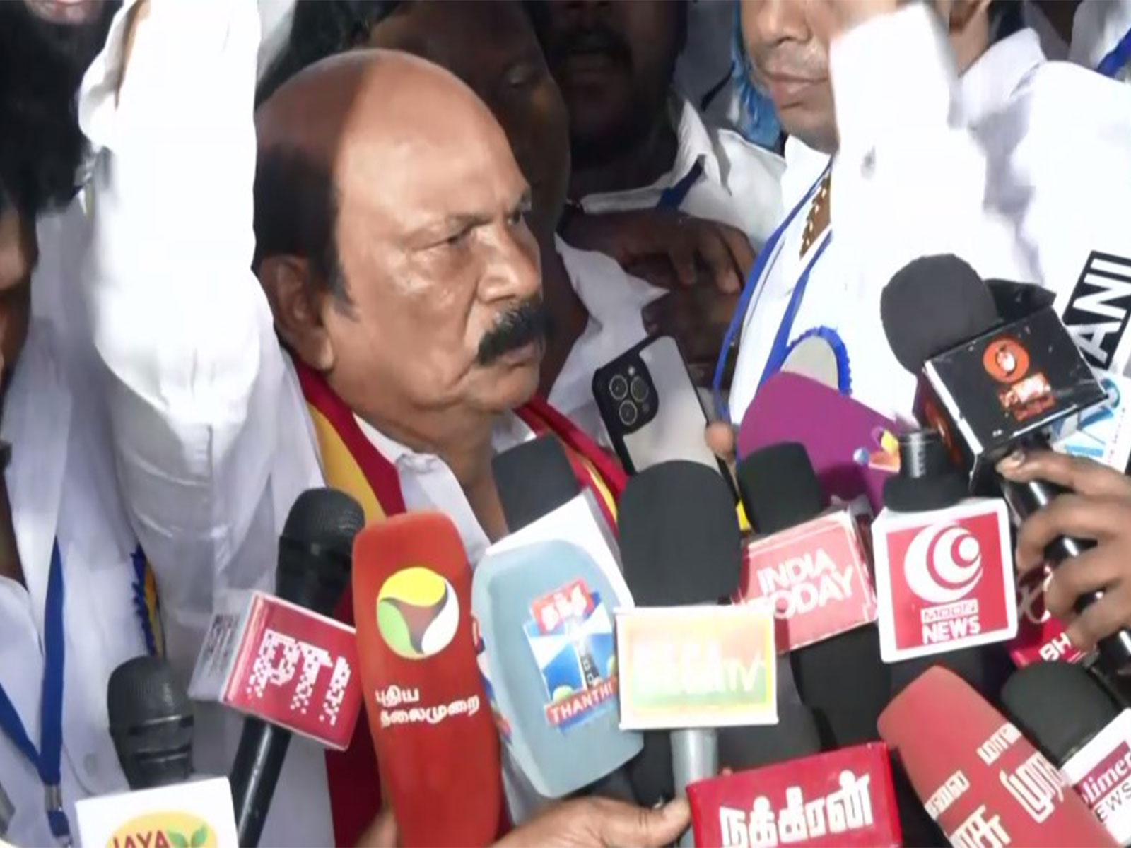 TVK Kolathur candidate VS Babu (Photo/ANI)