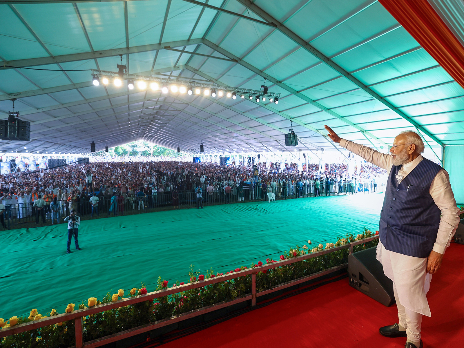 PM Modi during a massive public meeting in Keralam (File Photo/ANI)