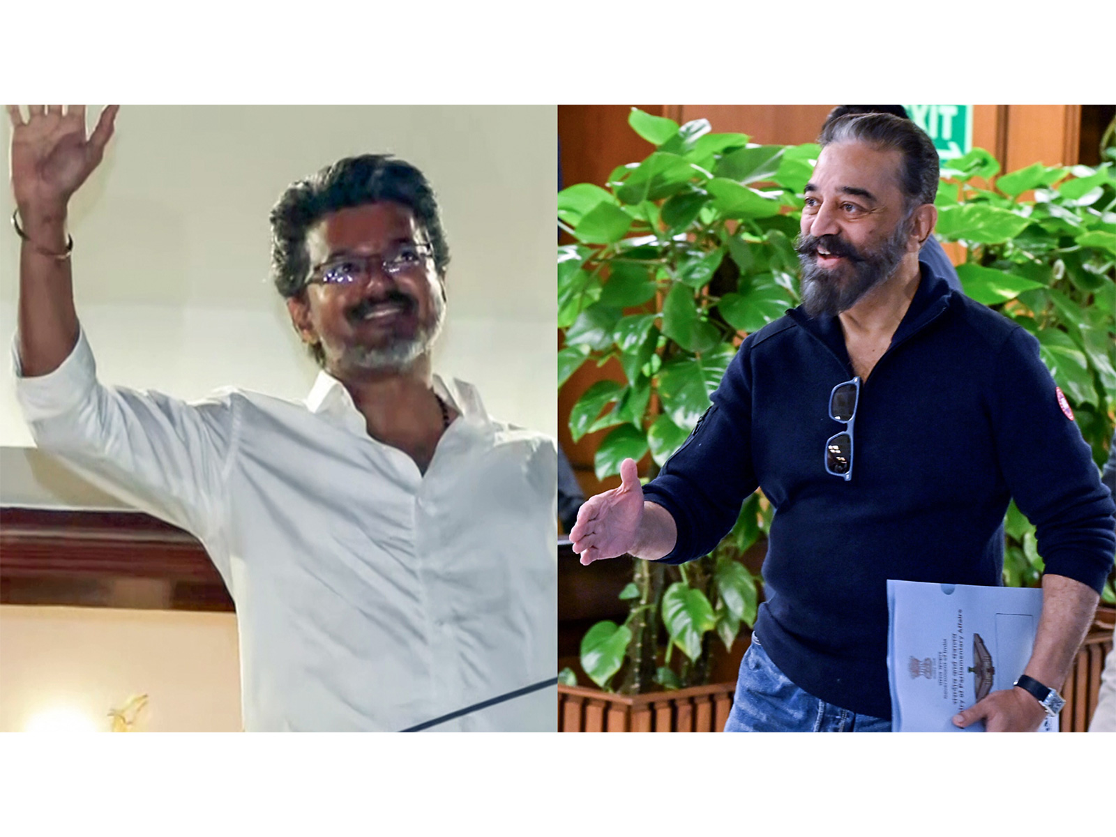 Kamal Haasan congratulates Vijay (Photo/ANI)