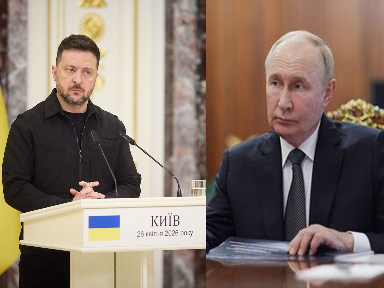 Ukrainian President Volodymyr Zelenskyy and Russian President Vladimir Putin  (Photo/ X@ZelenskyyUa/Reuters)