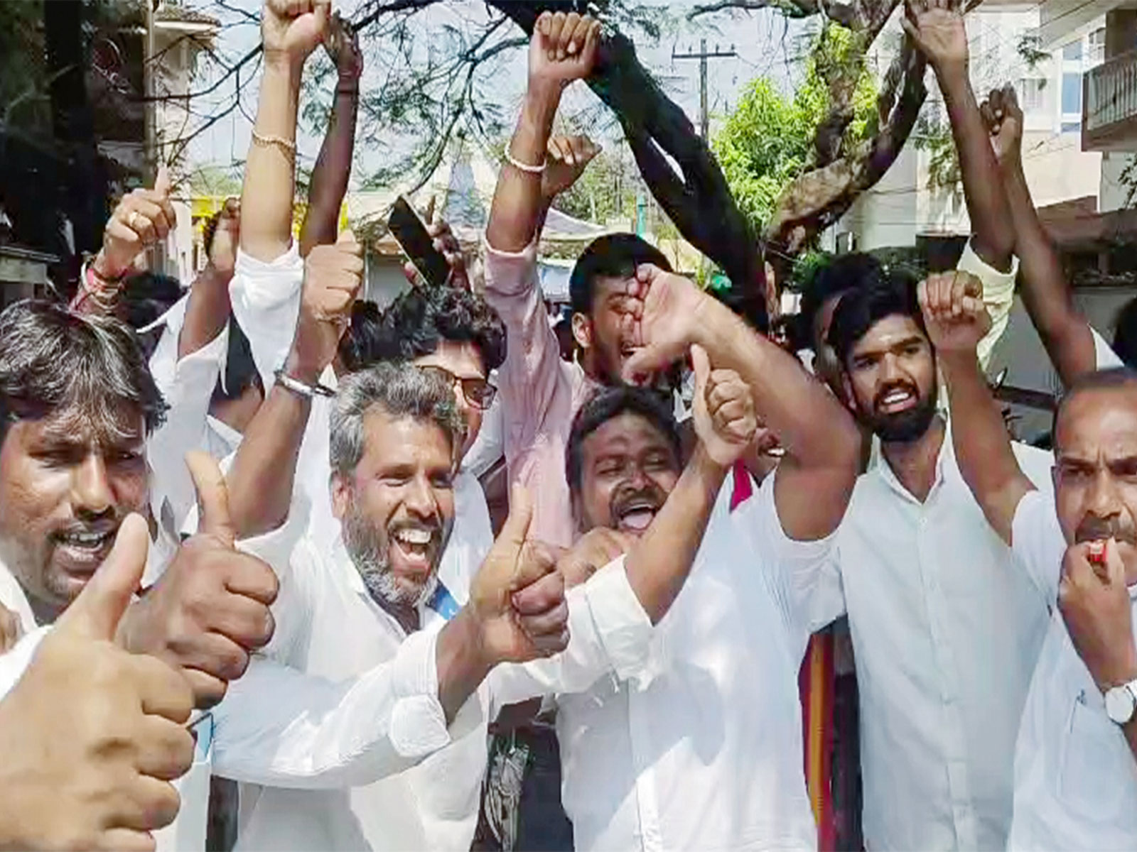 TVK workers celebrating party's win in Tamil Nadu Assembly elections (Photo/ANI)