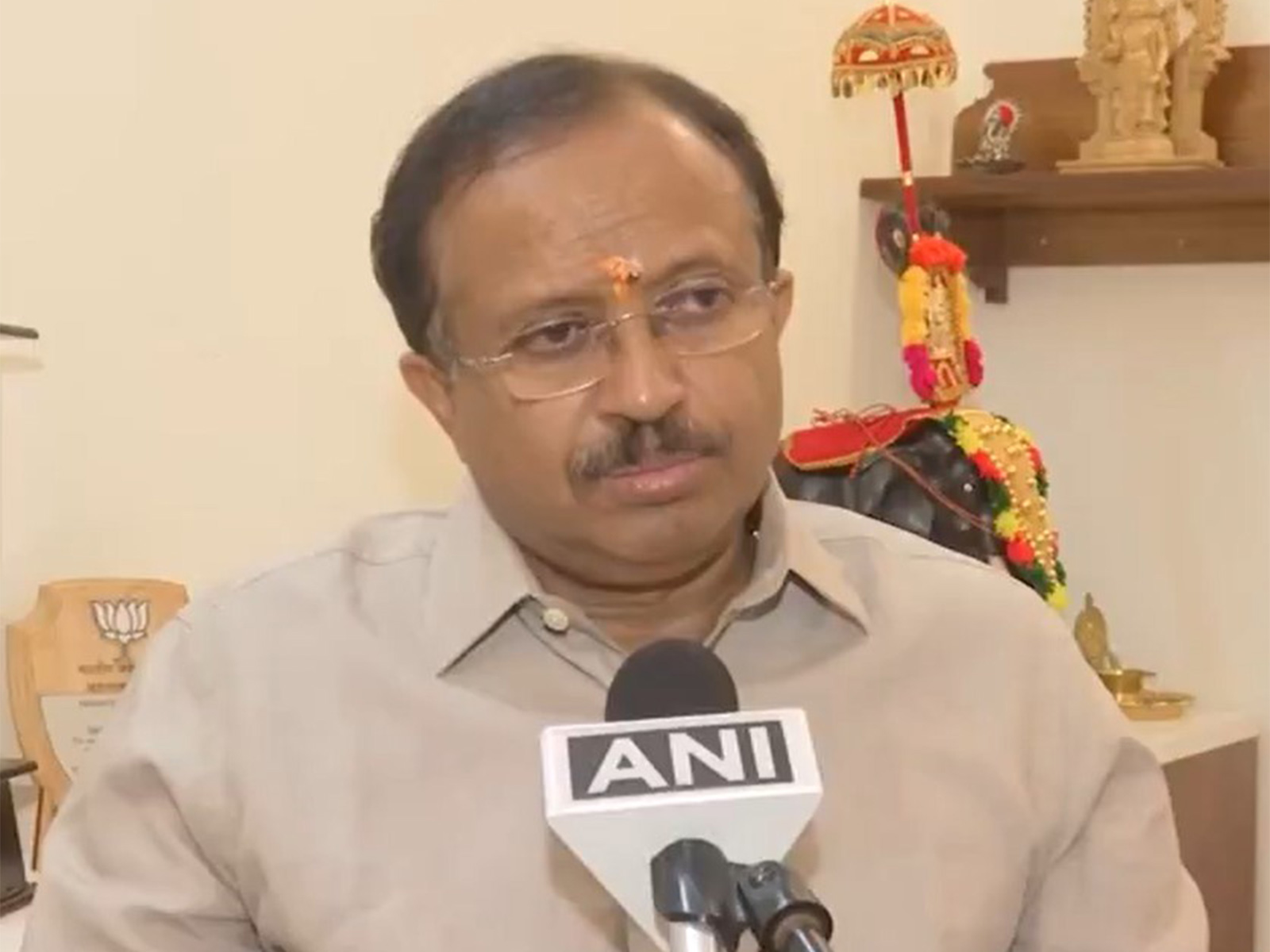 BJP MLA-elect from Kazhakkoottam V Muraleedharan (Photo/ANI)