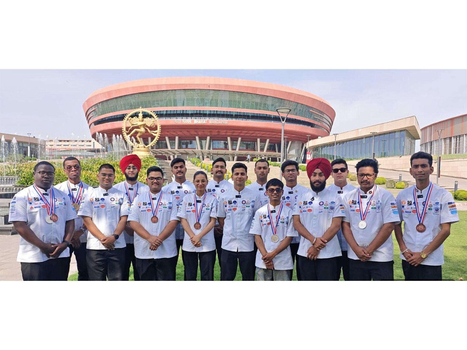 Chandigarh University Student Chefs after winning 13 Medals & 12 merit positions at the 18th edition of Culinary Art India 2026