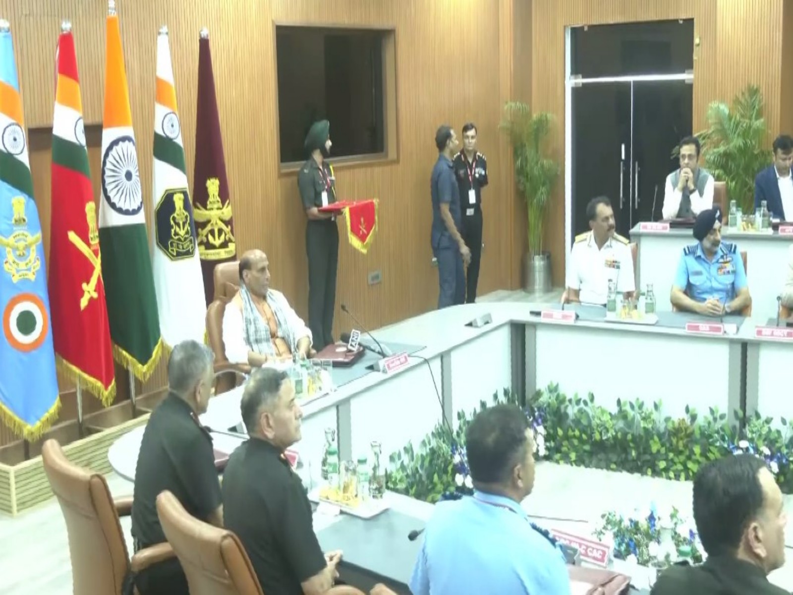 Defence Minister Rajnath Singh attends release of documentary on Operation Sindoor (Photo/ANI)