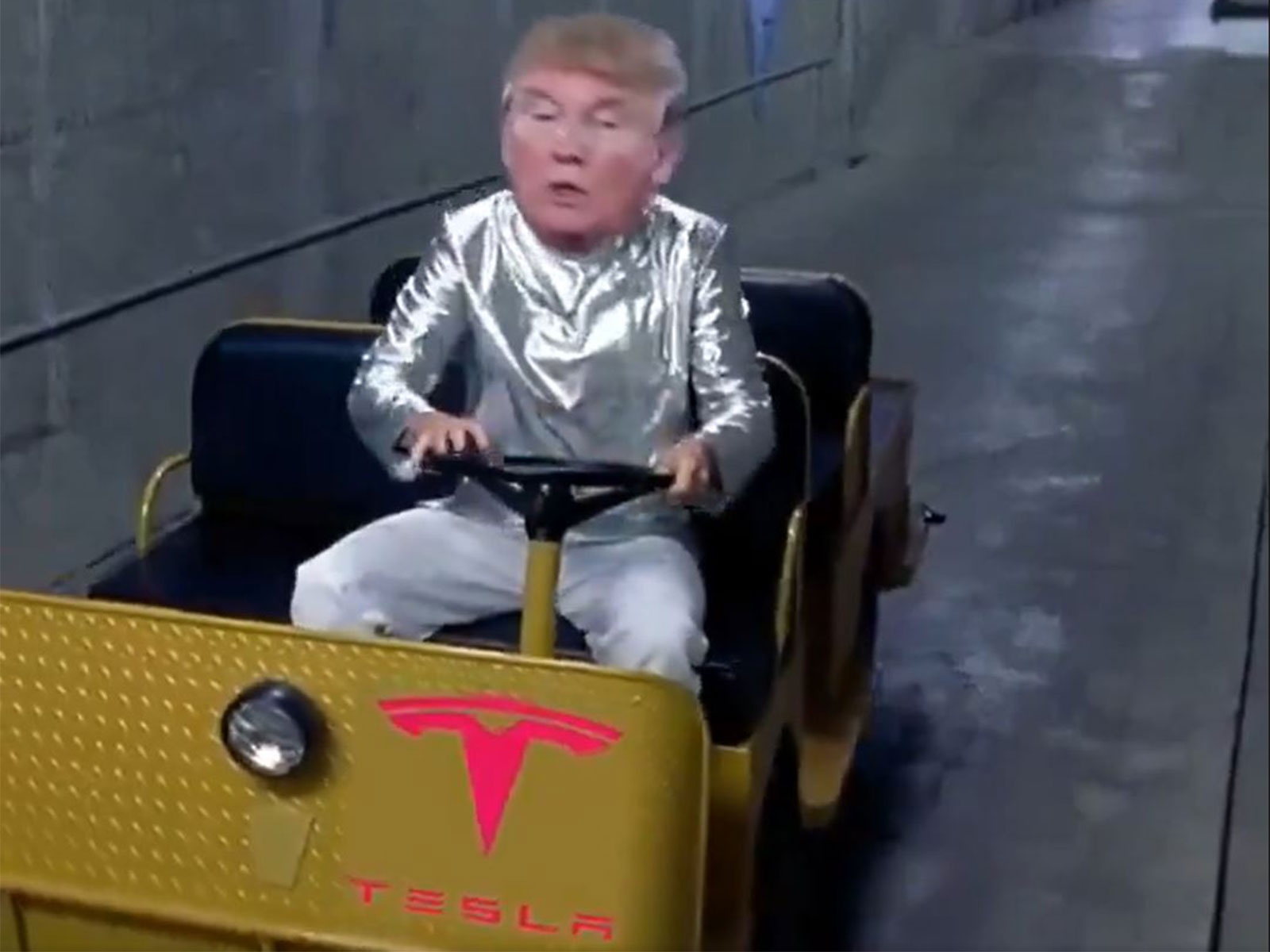 AI-generated parody video shared by the Iranian embassy in Hungary depicts US President Donald Trump navigating a miniature vehicle through the Strait of Hormuz. (Photo: X/@IRANinHUNGARY)