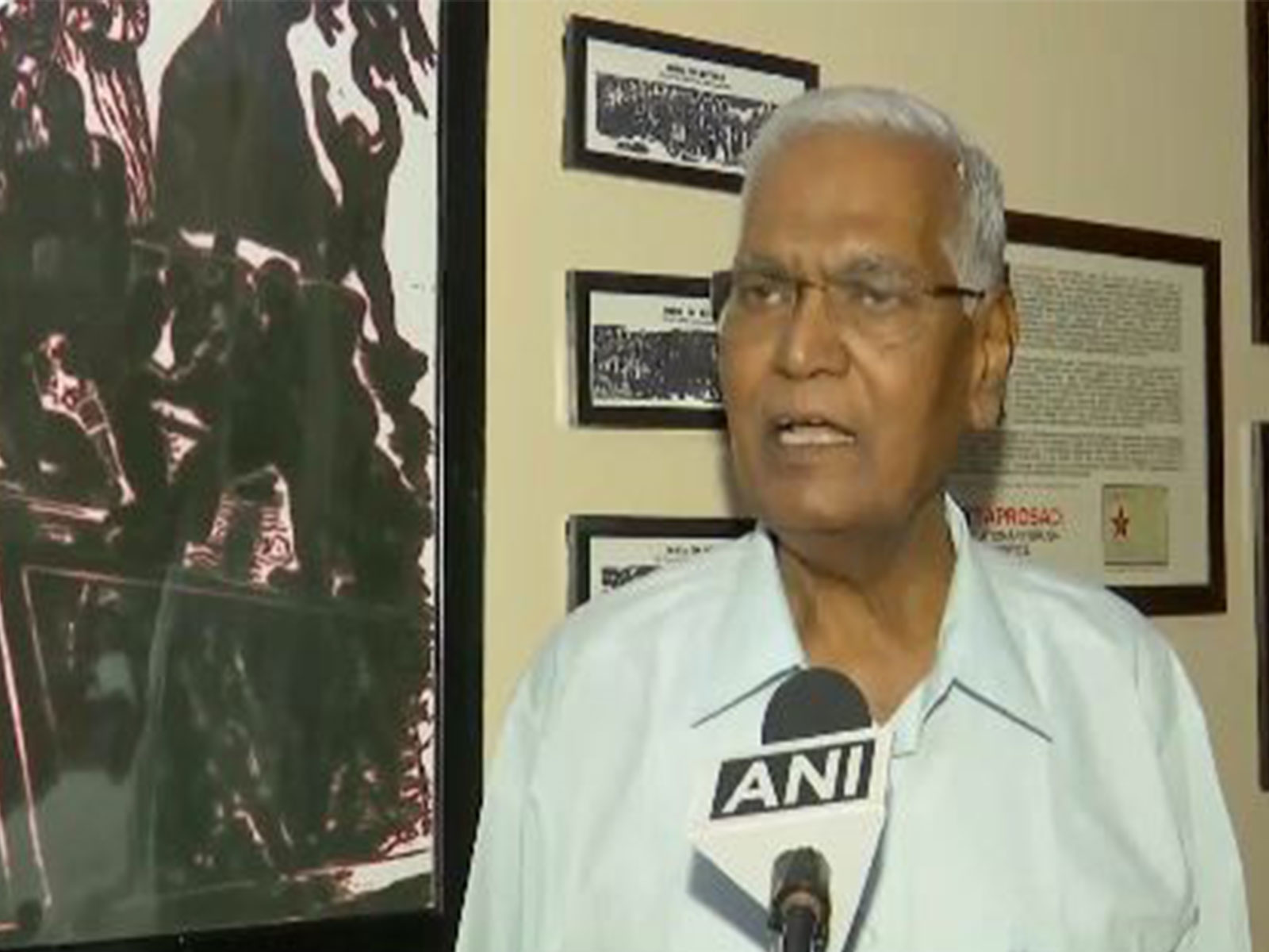 CPI General Secretary D Raja (Photo/ANI)