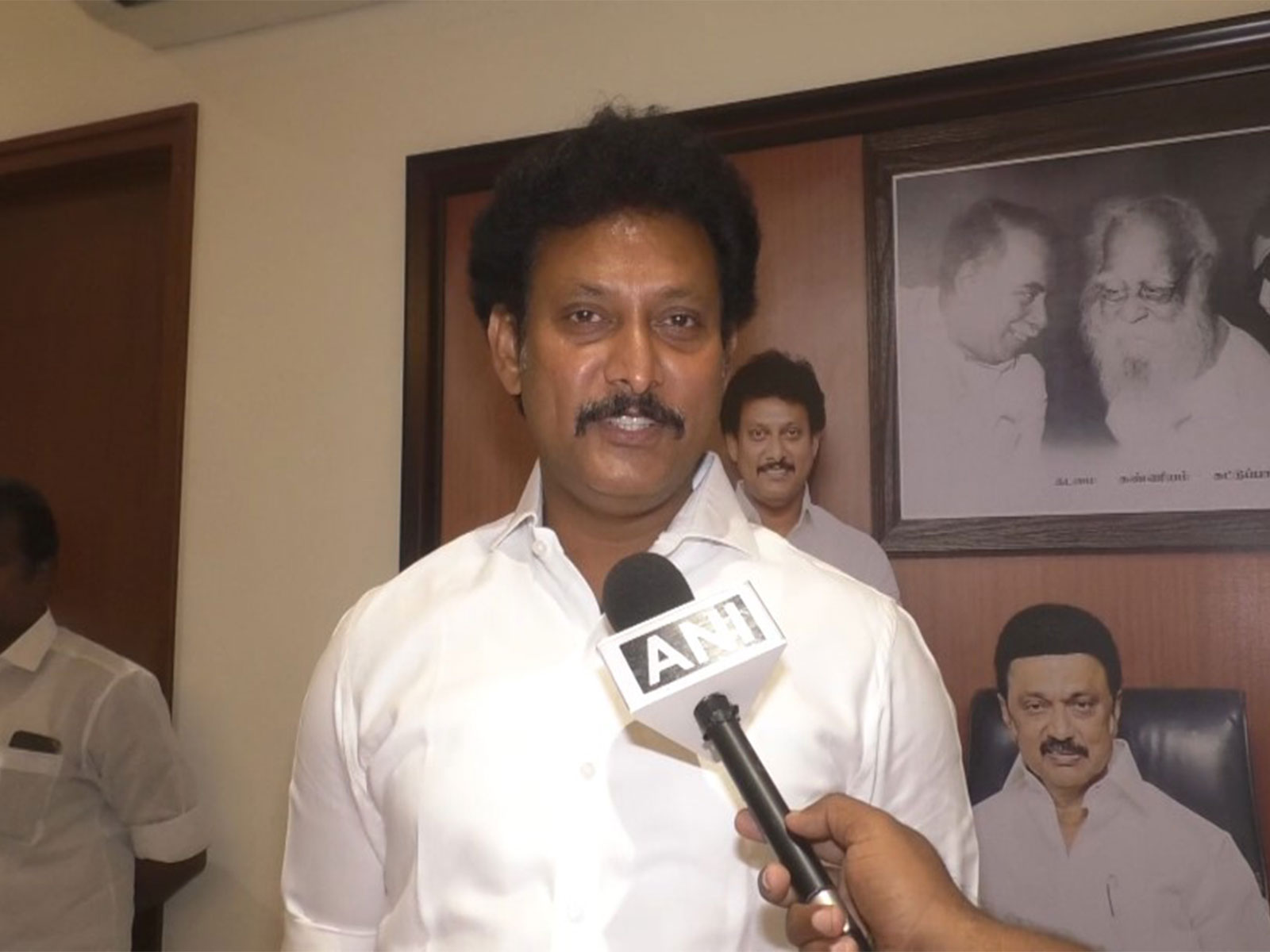 DMK leader and former School Education Minister Anbil Mahesh Poyyamozhi (Photo/ANI)