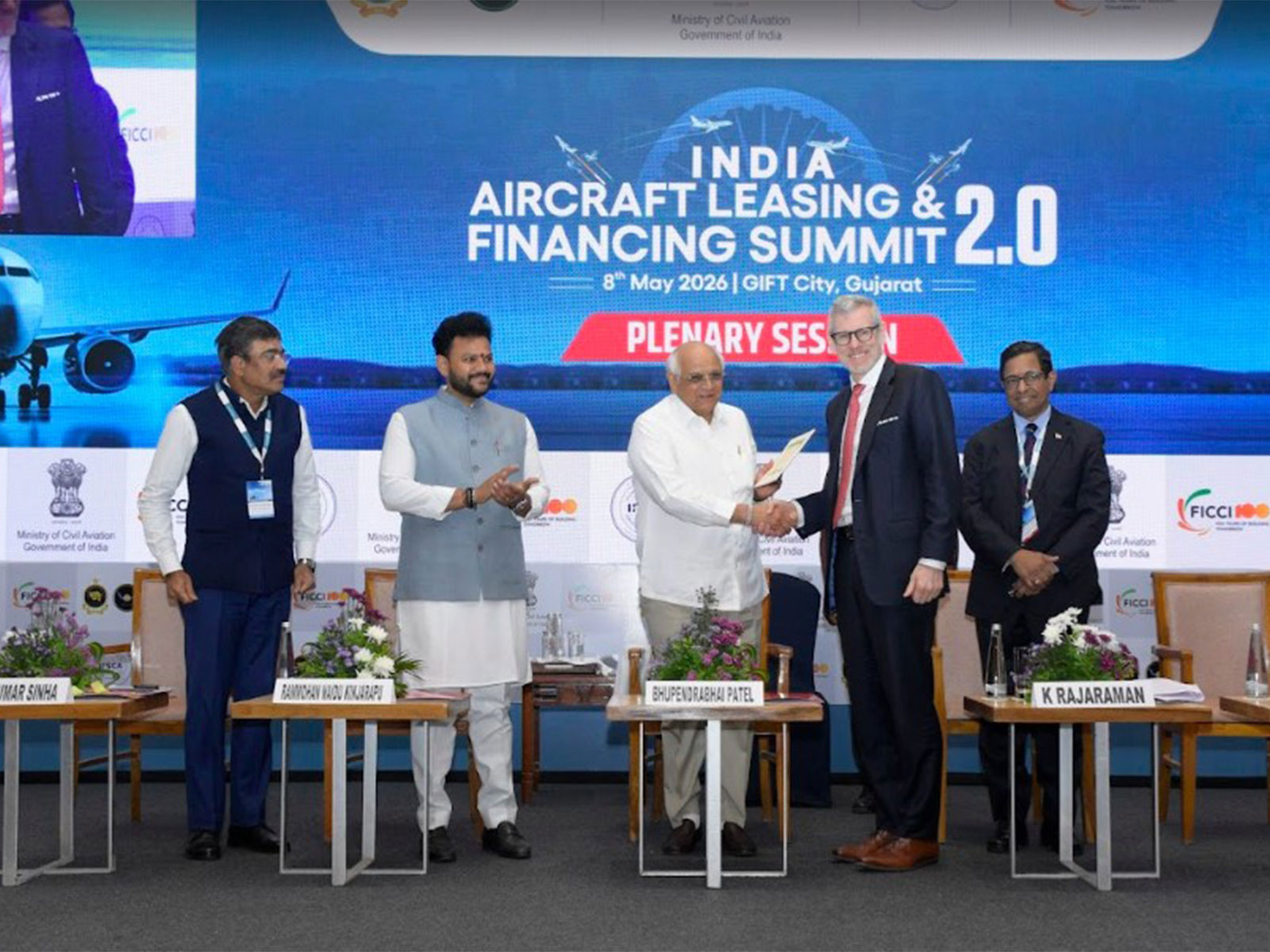 Gujarat CM inaugurates India aircraft leasing and financing summit 2.0 in GIFT city, Gandhinagar (Photo/GujaratCMO) Gujarat CM inaugurates India aircraft leasing and financing summit 2.0 in GIFT city, Gandhinagar (Photo/GujaratCMO)