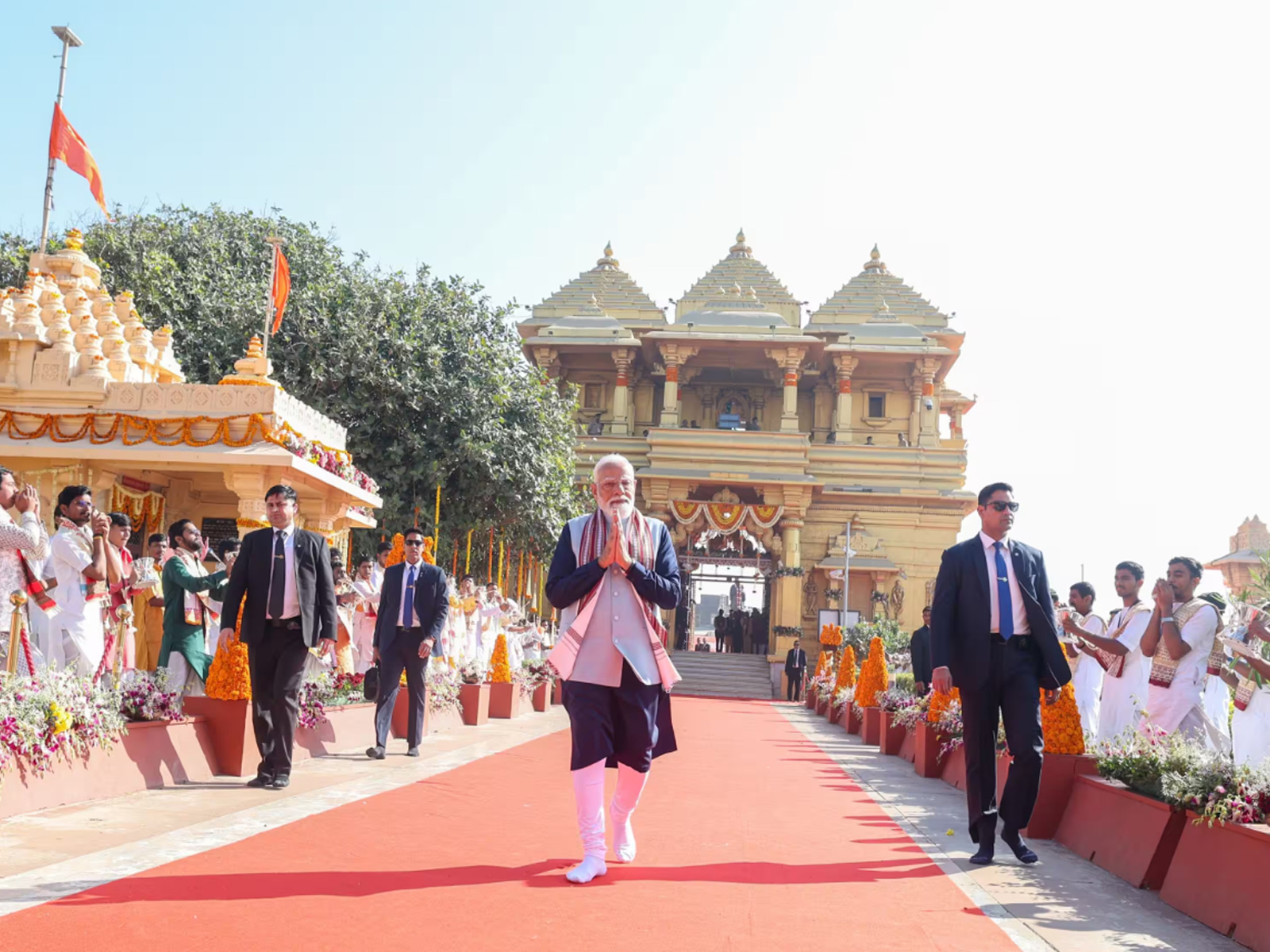 Prime Minister Narendra Modi at Somnath Temple (File photo/ANI)