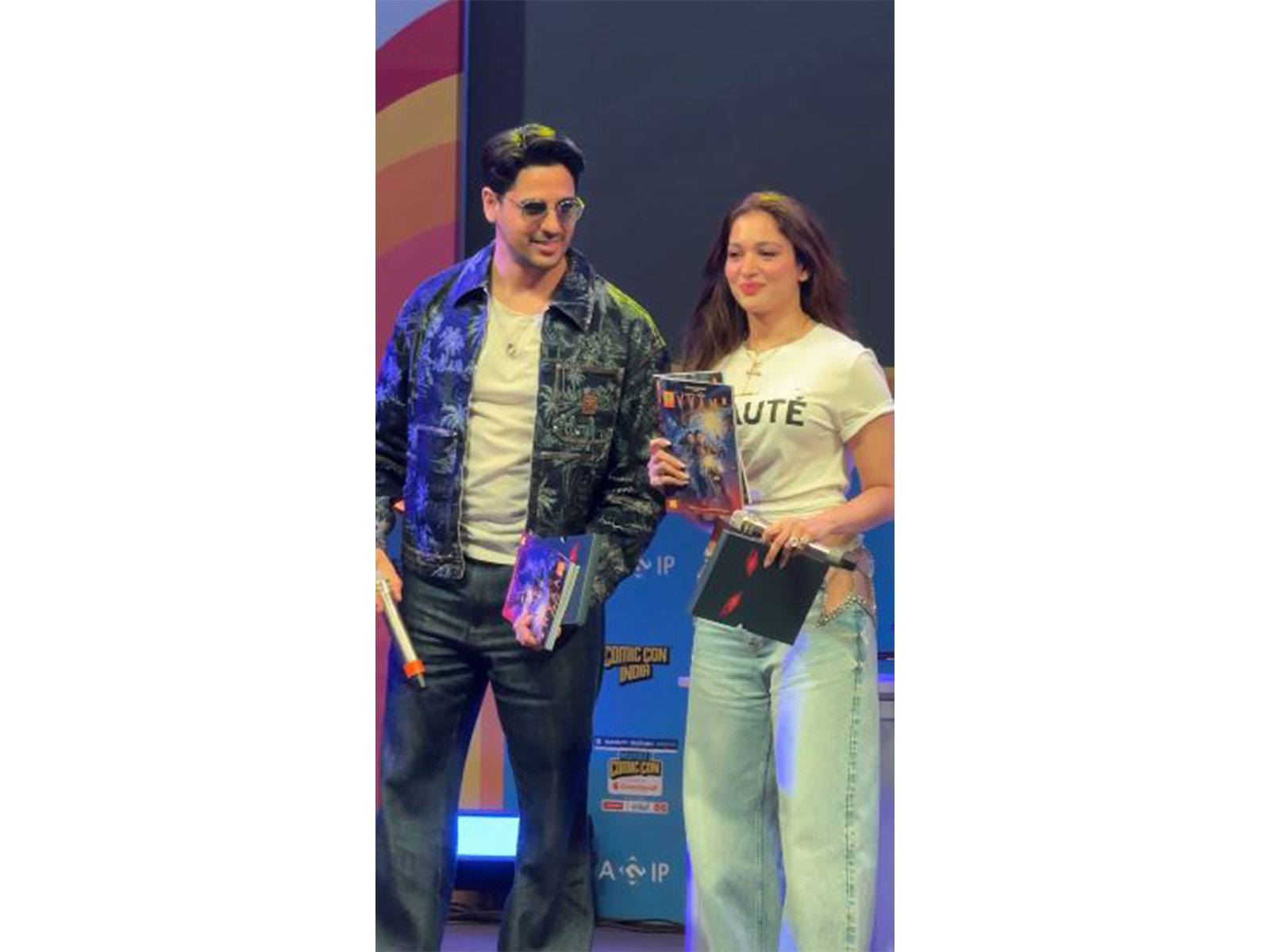 Sidharth and Tamannaah (Image source: ANI)