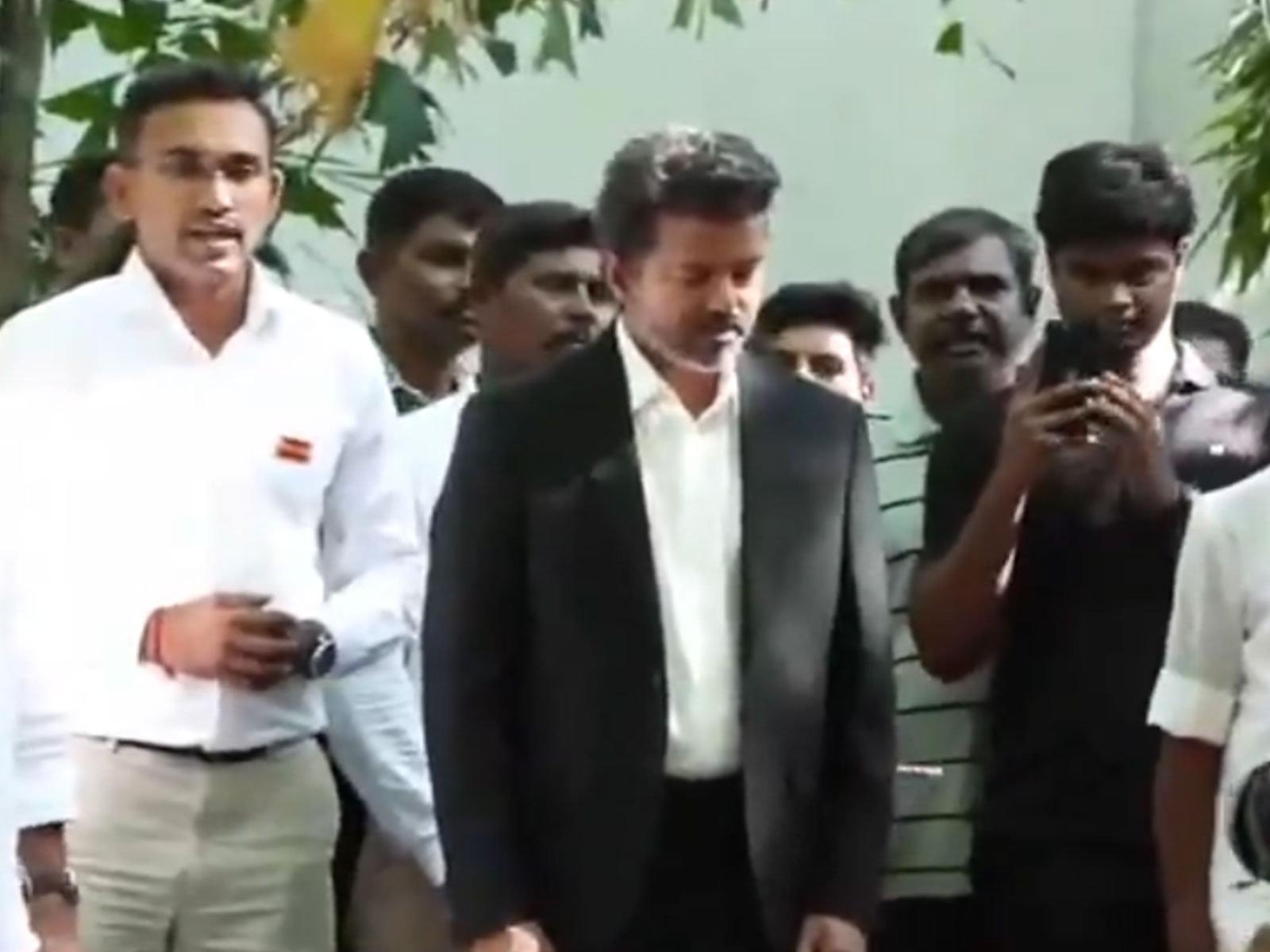 Vijay pays tribute to Periyar at Dravidar Kazhagam memorial in Chennai (Photo/ANI)