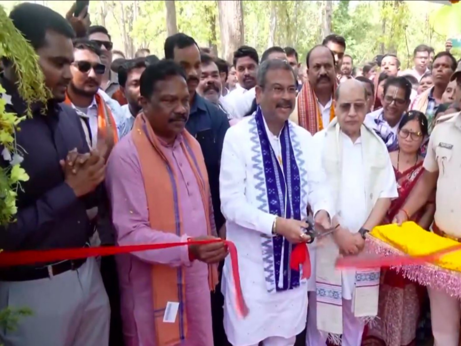 Union Minister Dharmendra Pradhan attends the groundbreaking ceremony of 