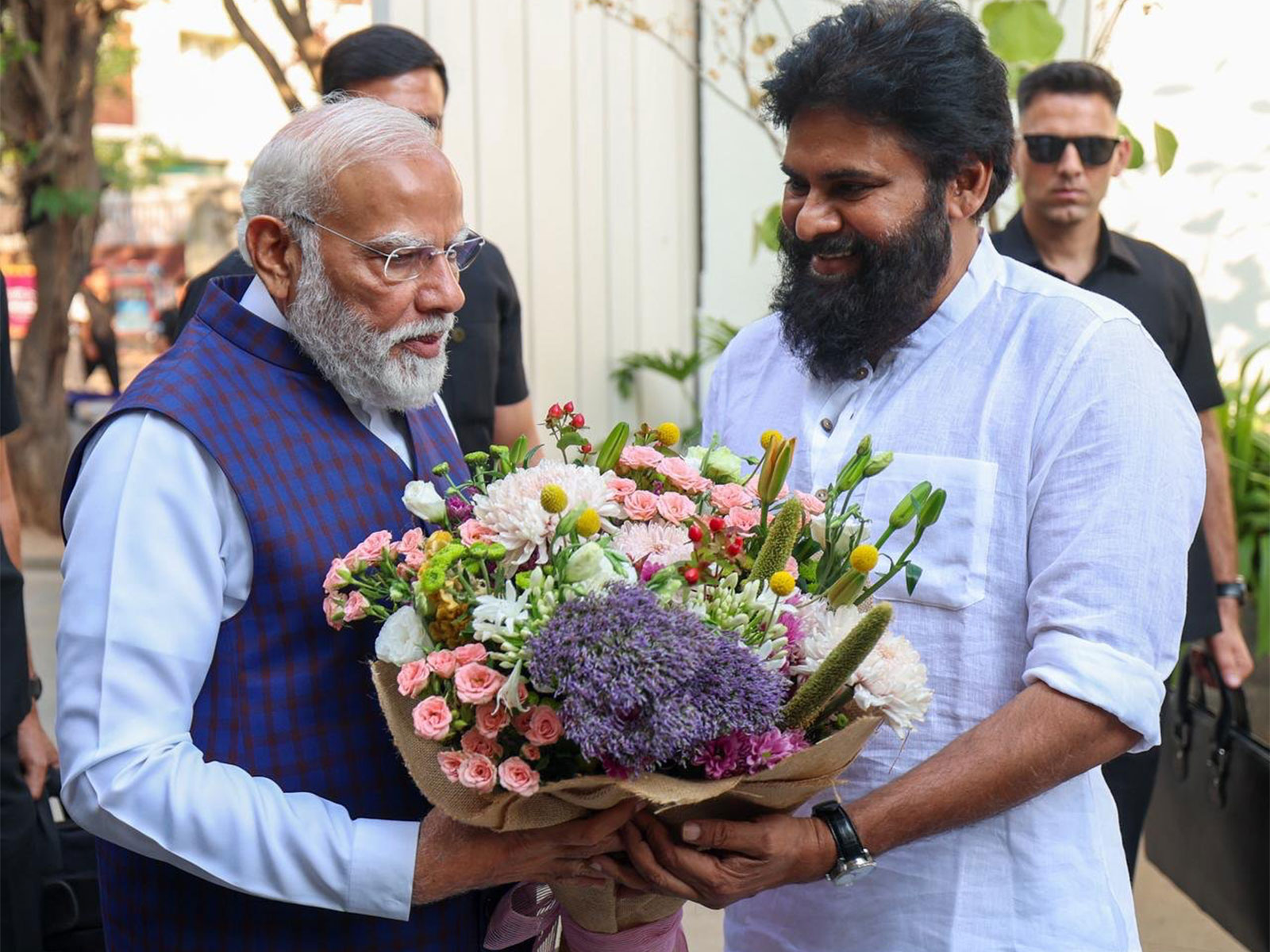 PM Modi meets Pawan Kalyan(Photo:X/@narendramodi)