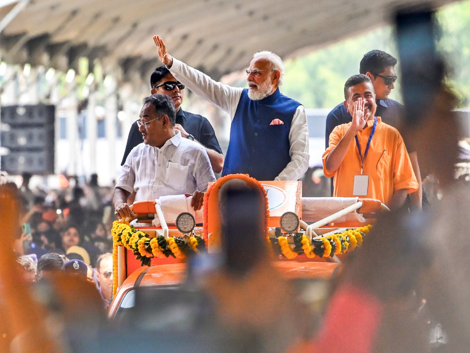 PM Modi with West Bengal CM Suvendu Adhikari (File Photo/ANI)
