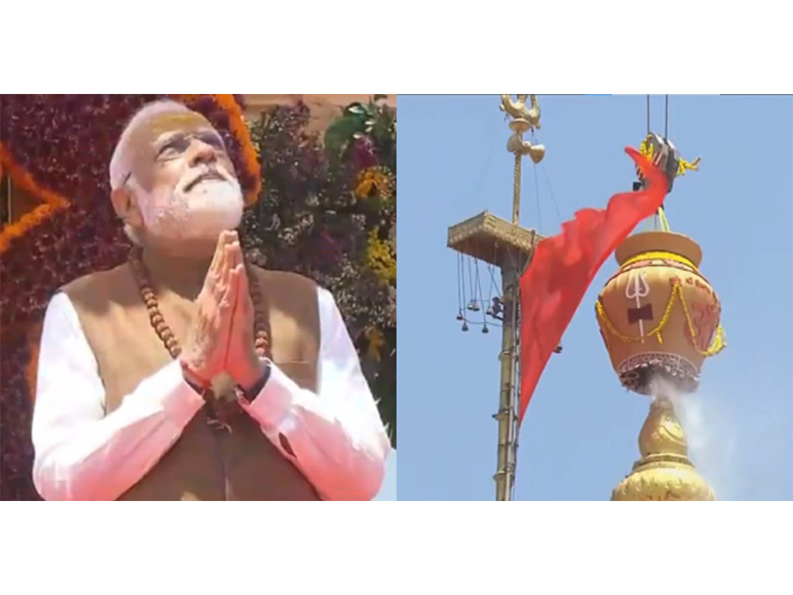 Prime Minister Narendra Modi participates in Vishesh Maha Puja at Somnath temple (Photo/ANI)