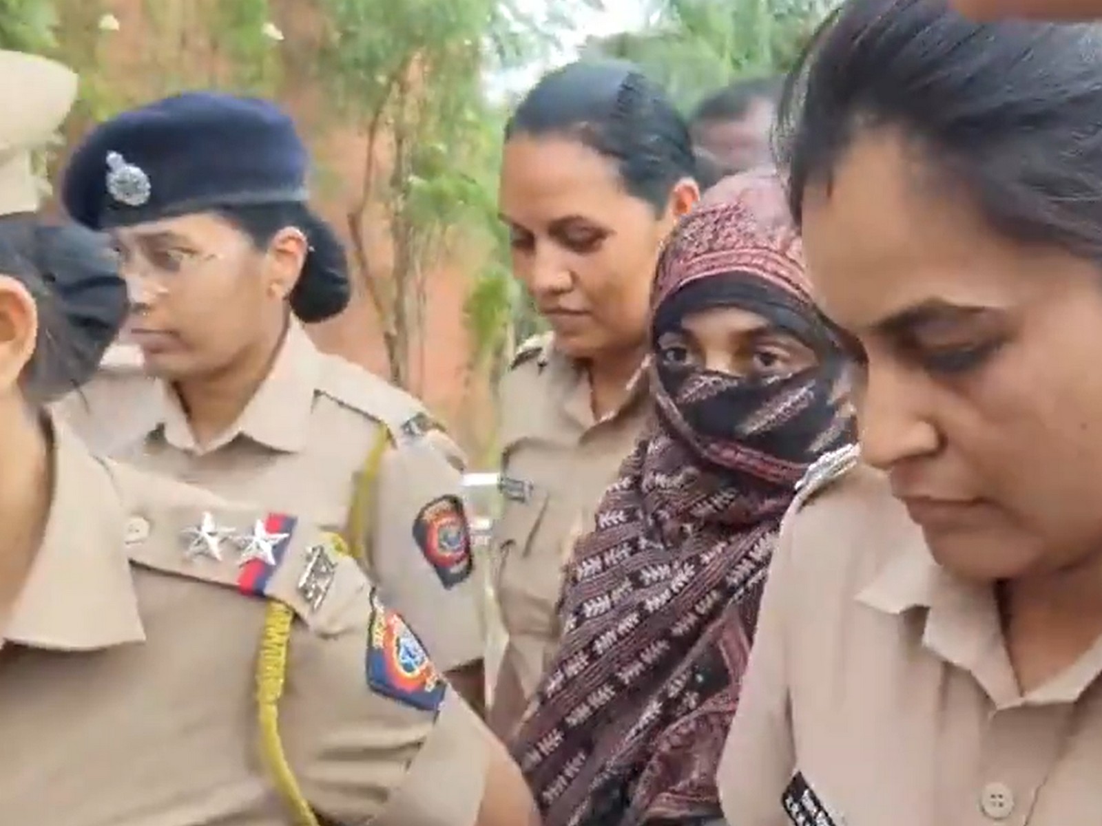 Accused Nida Khan produced in court (Photo/ANI)
