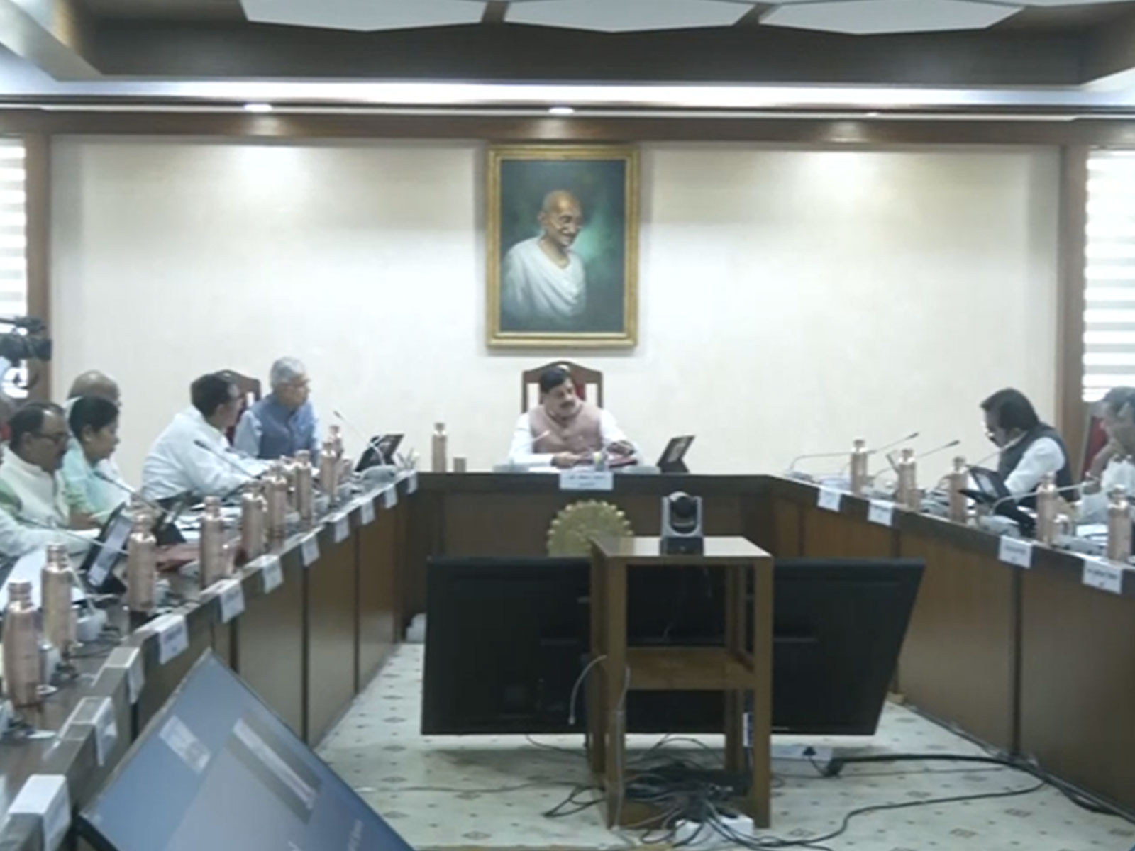 MP CM Mohan Yadav is chairing the cabinet meeting (Photo/ANI)