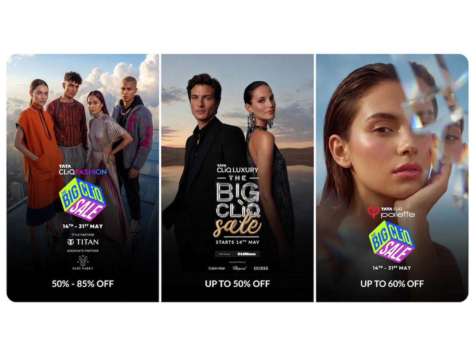 Tata CLiQ Fashion, Tata CLiQ Luxury, and Tata CLiQ Palette announce the Big CLiQ Sale Tata CLiQ Fashion, Tata CLiQ Luxury, and Tata CLiQ Palette announce the Big CLiQ Sale
