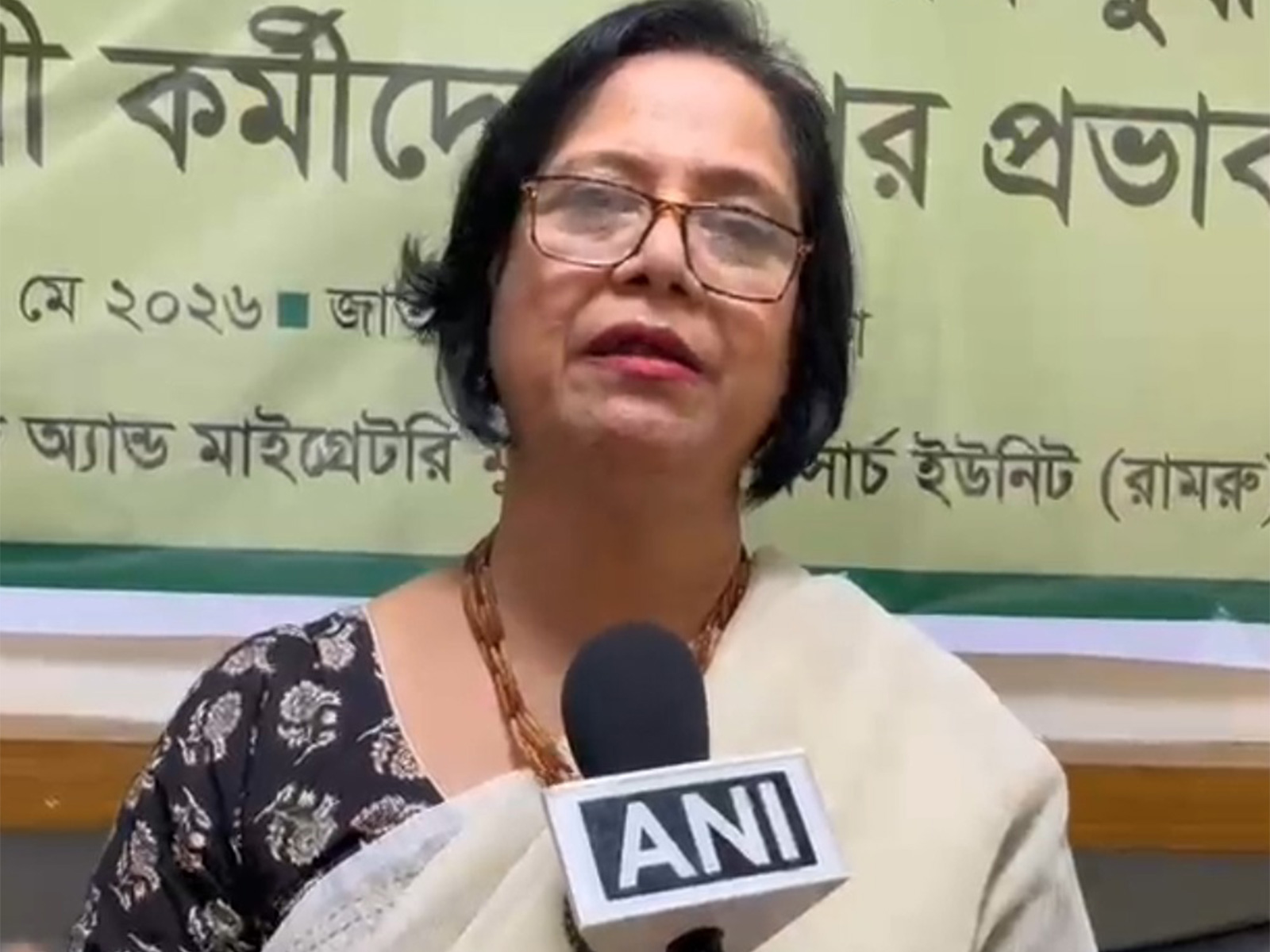 Tasneem Siddiqui, Executive Director of Refugee and Migratory Movements Research Unit (RMMRU) (Photo/ANI)