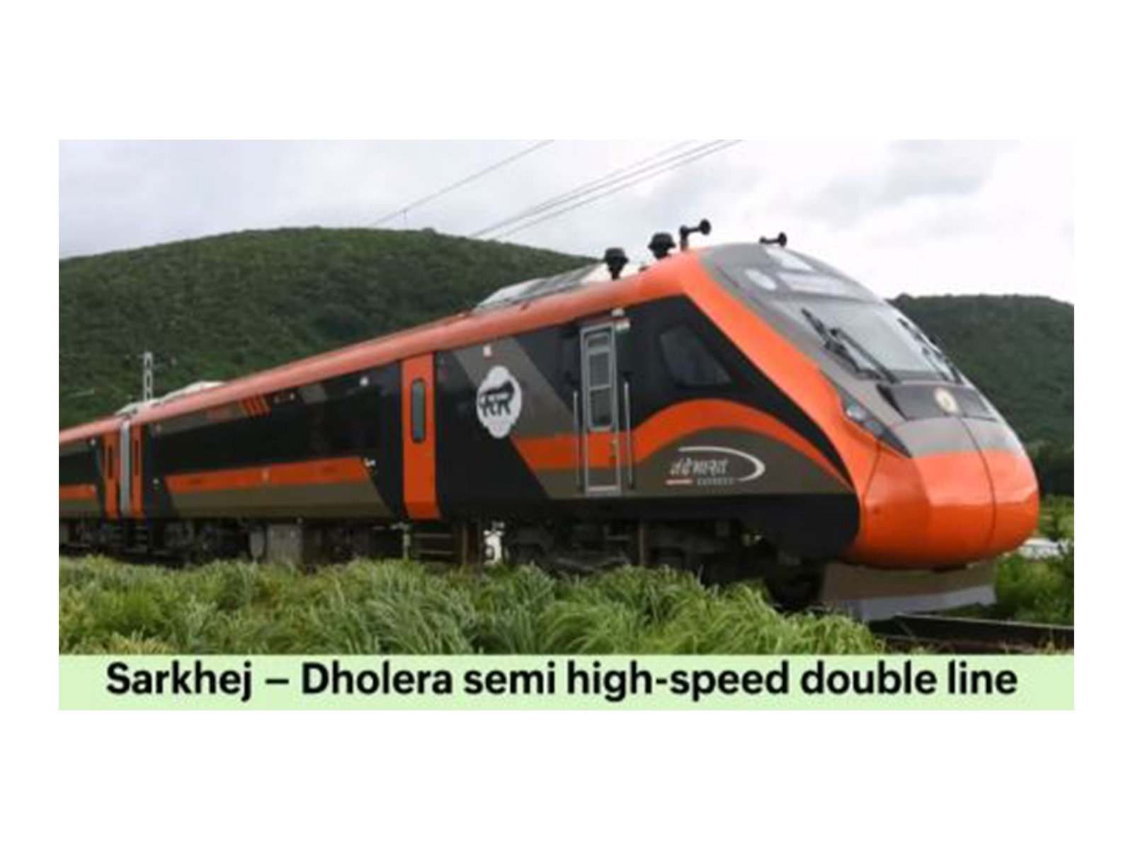 A representative image of the proposed 134-km Ahmedabad-Dholera rail corridor (Photo/@PIB_India)
