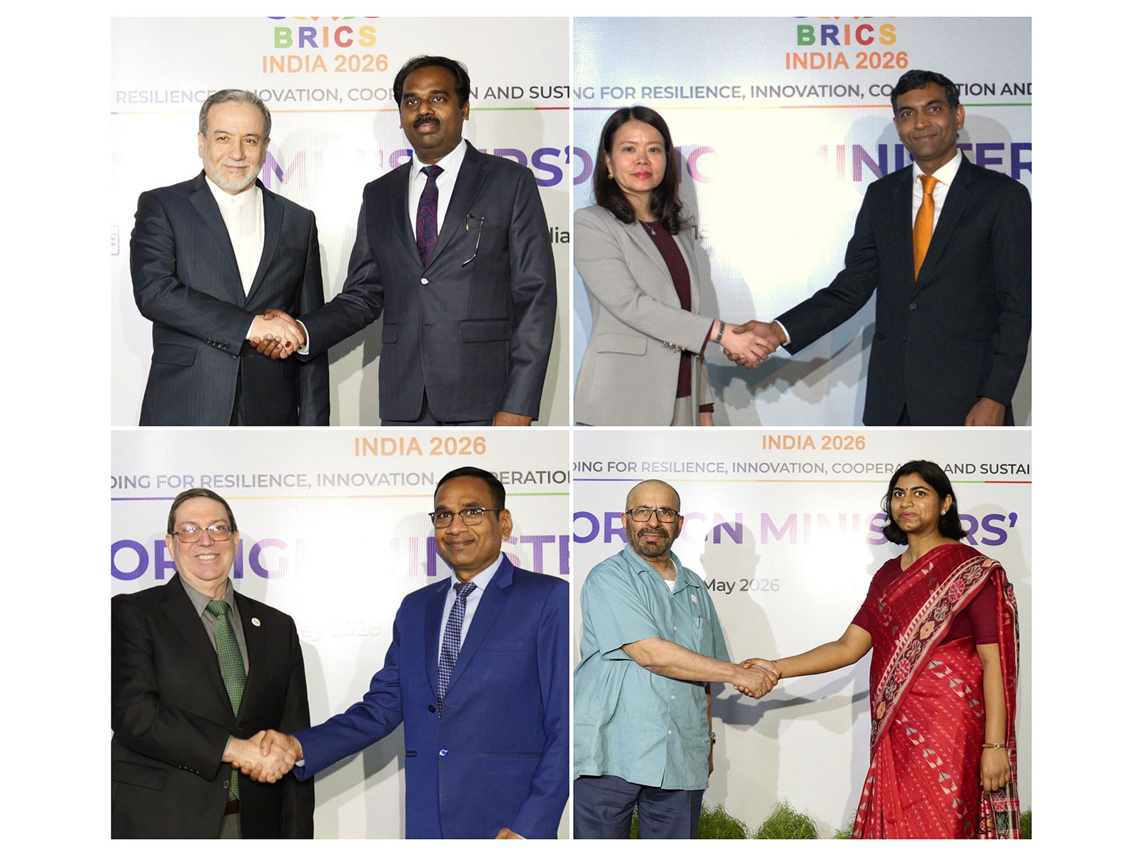 Global leaders arrive in India ahead of BRICS Foreign Ministers' Meet (Photos/X@MEAIndia)
