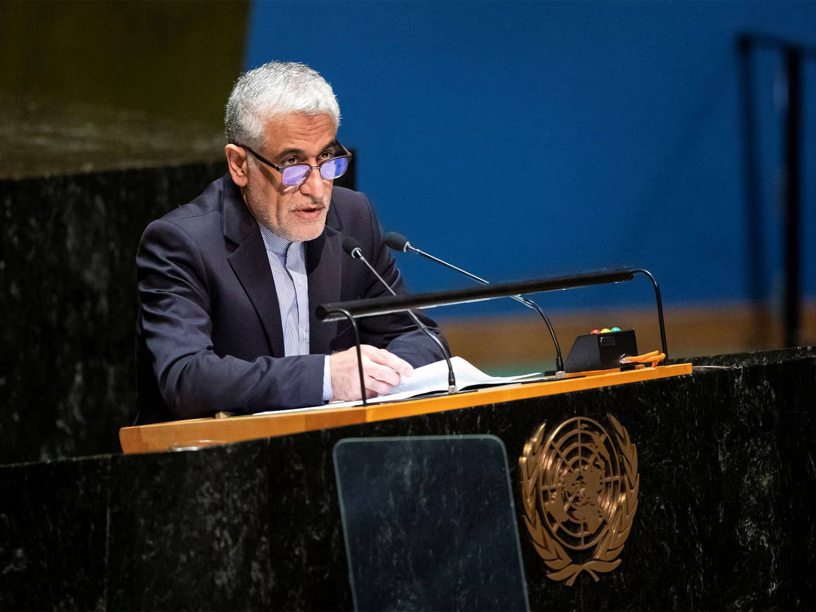 Iran’s United Nations ambassador Amir Saeed Iravani (File Photo/Reuters) Iran’s United Nations ambassador Amir Saeed Iravani (File Photo/Reuters)