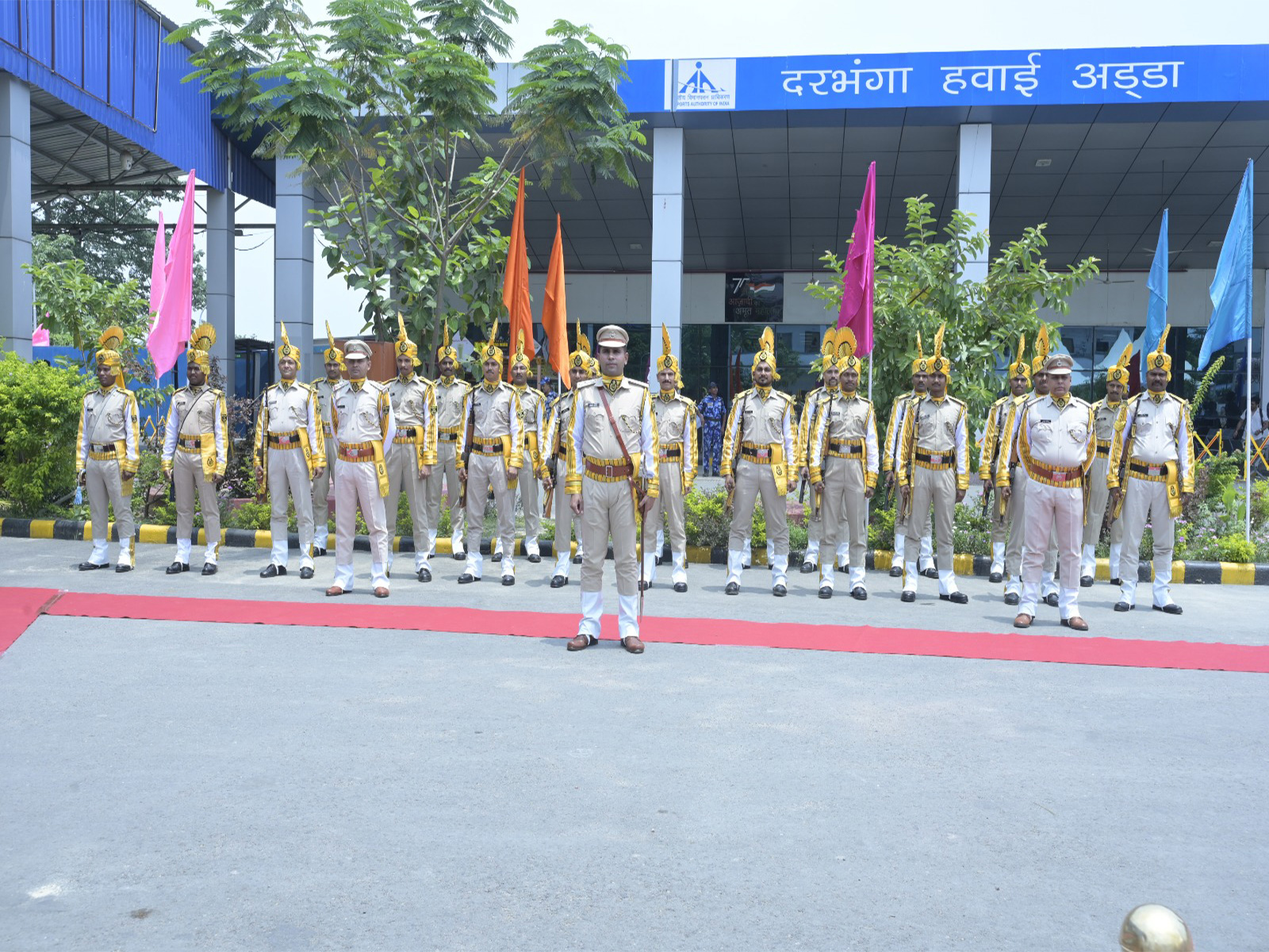 CISF personnel at Darbhanga airport (Photo/CISF)