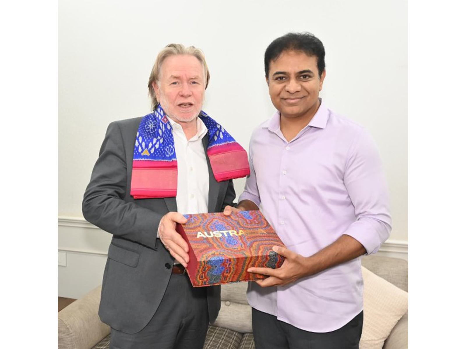 KTR meets Australian High Commissioner to India Philip Green (Photo/@KTRBRS)