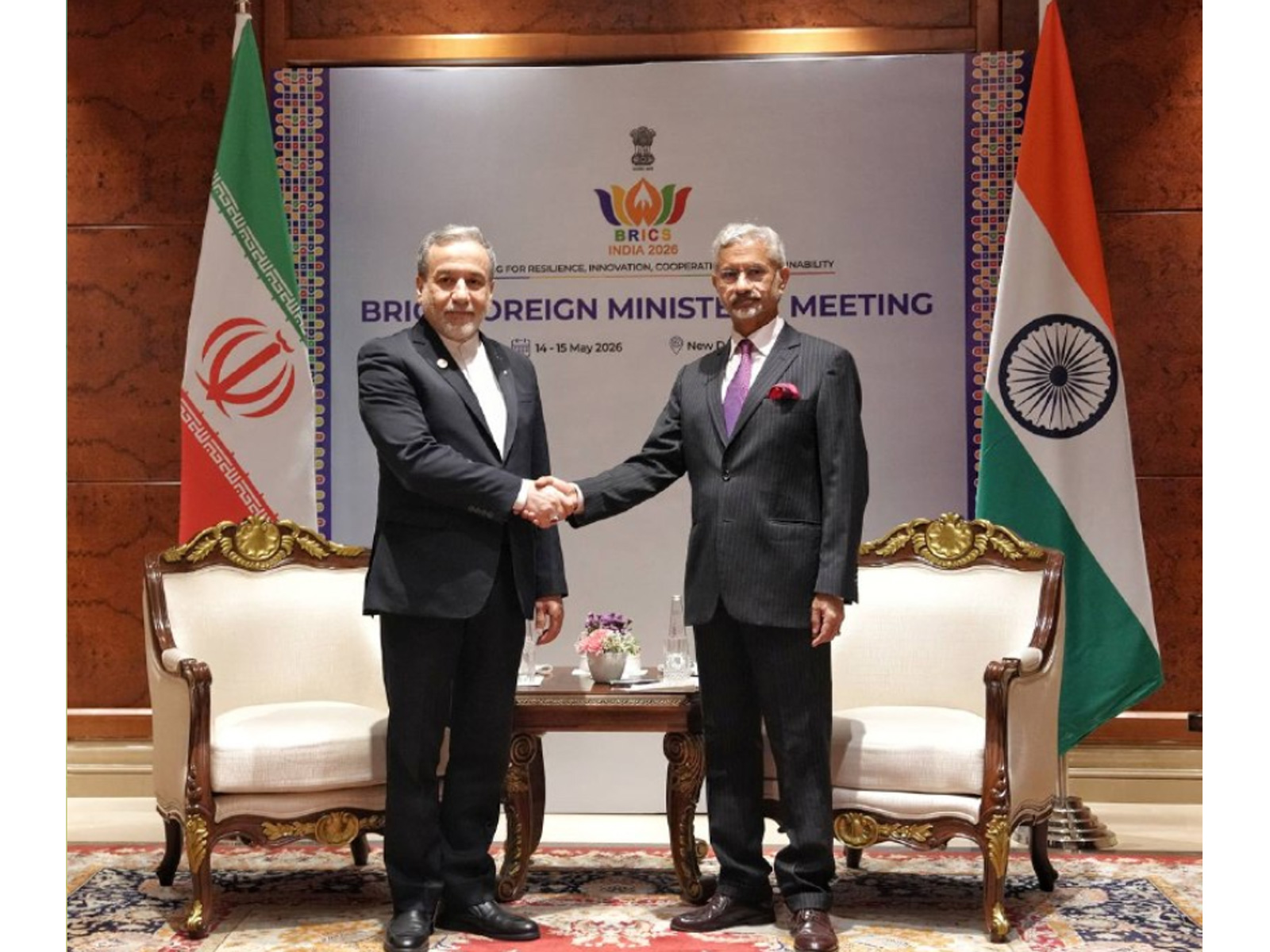 EAM Jaishankar, Iran FM Araghchi hold bilateral meet on sidelines of BRICS  (Photo/Official Telegram Channel of Araghchi)