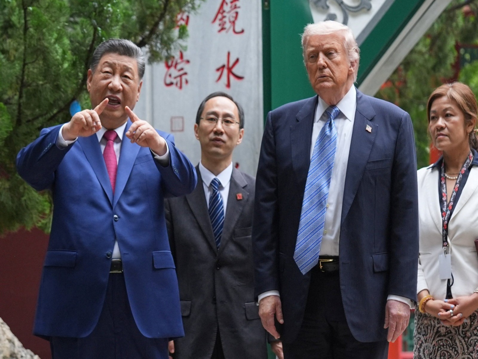 US President Donald Trump with Chinese President Xi Jinping at Zhongnanhai (Photo/Reuters)