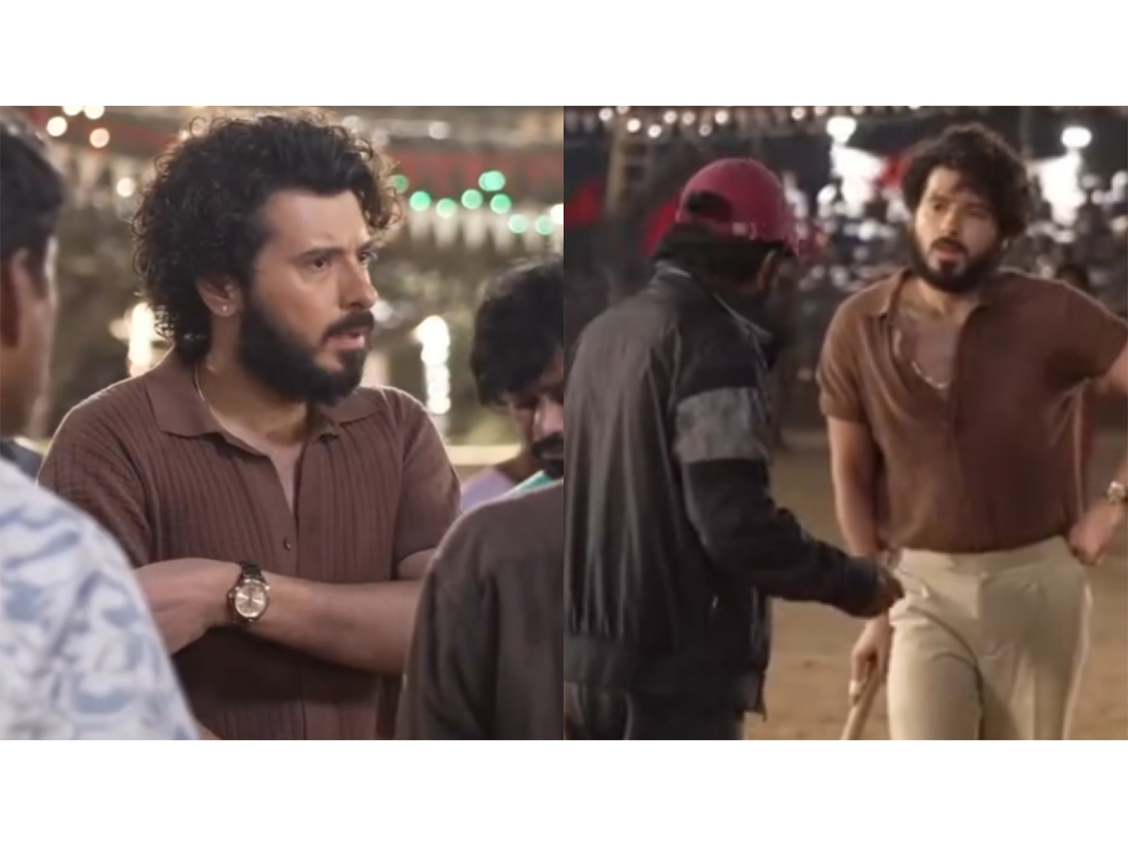 Actor Divyenndu in 'Peddi' BTS (Photo/Instagram@peddimovie)