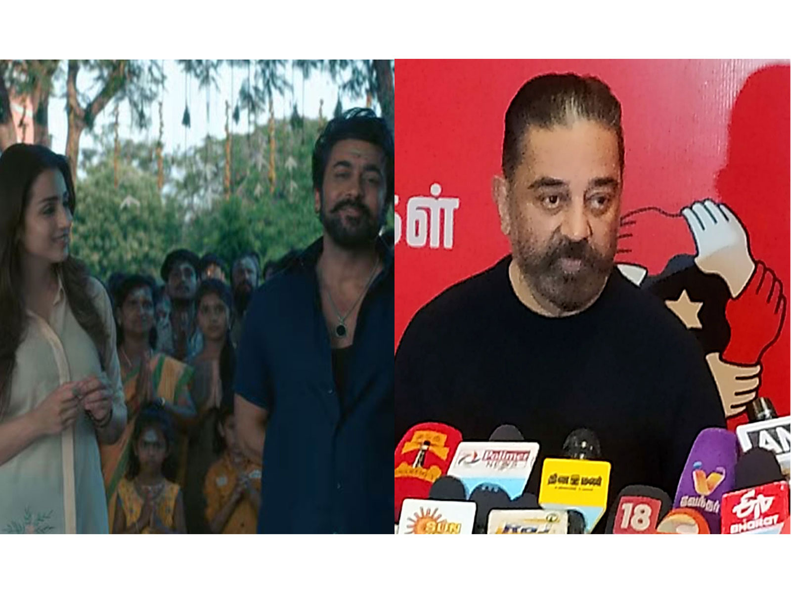 Kamal Haasan congratulates 'Karuppu' team (Photo/Instagram@dreamwarriorpictures/ANI)