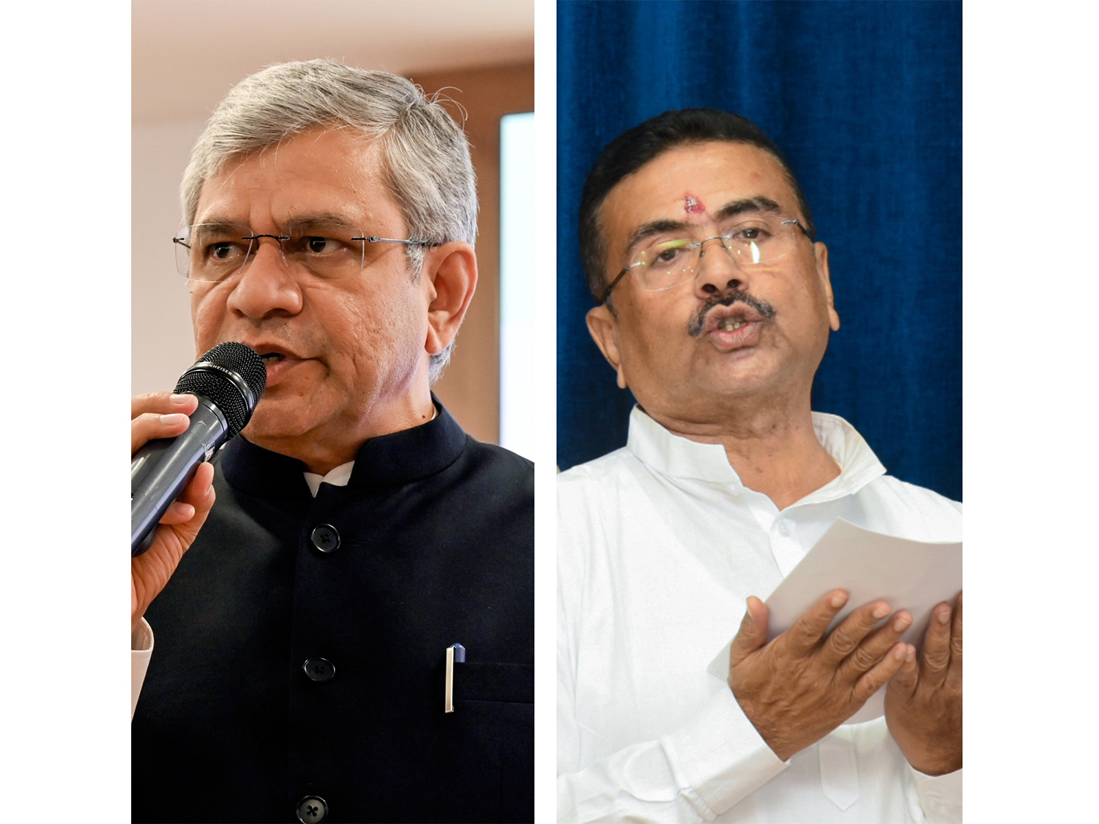 Railway Minister Ashwini Vaishnaw and West Bengal Chief Minister Suvendu Adhikari (File Photo/ANI) Railway Minister Ashwini Vaishnaw and West Bengal Chief Minister Suvendu Adhikari (File Photo/ANI)