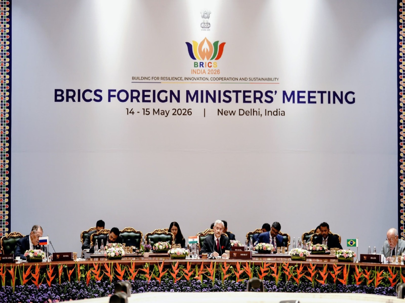 External Affairs Minister S Jaishankar chairing the BRICS Foreign Ministers’ Meeting session on “Reforms of Global Governance and Multilateral System (Photo/X/@DrSJaishankar)