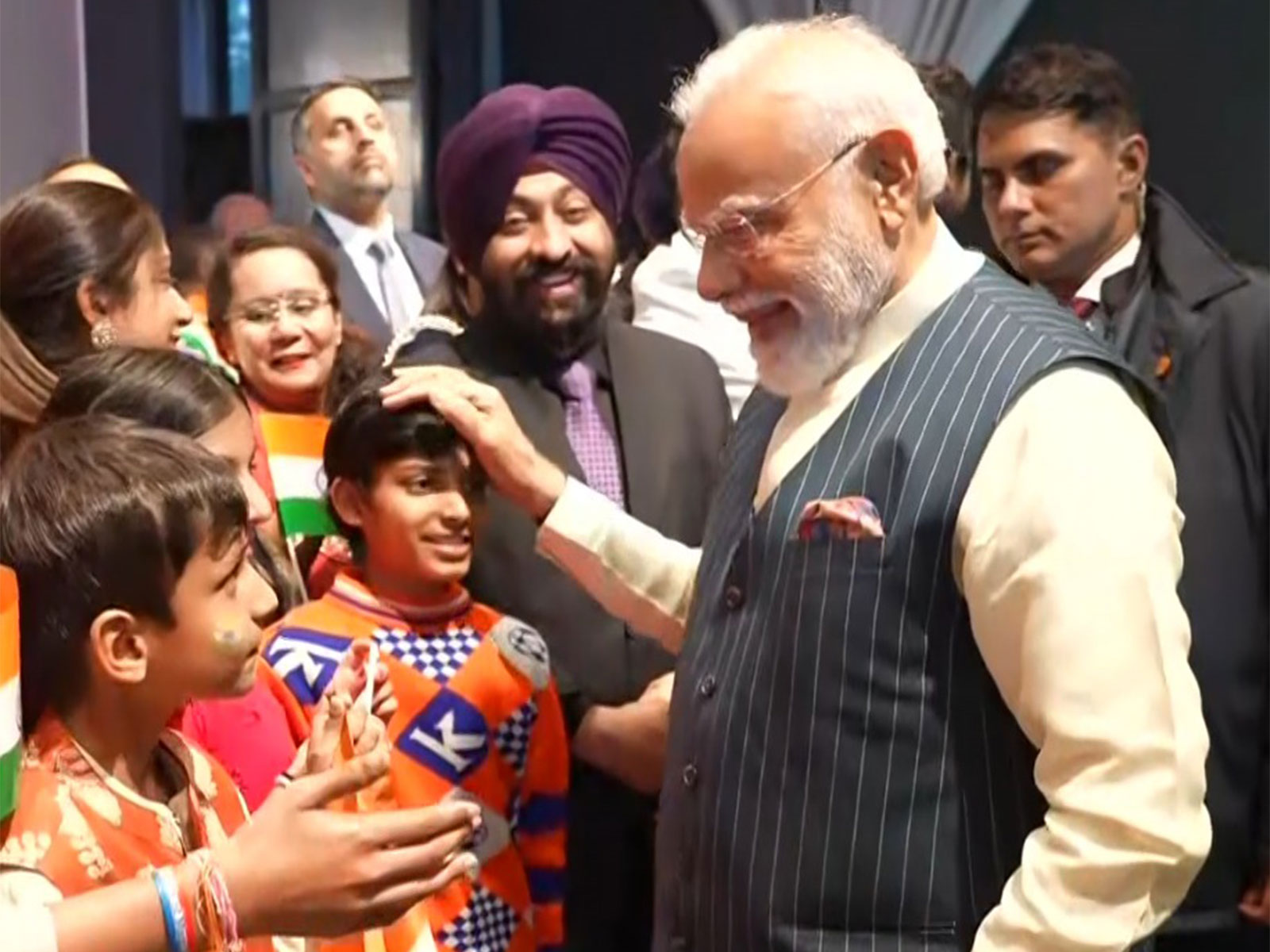 Prime Minister Narendra Modi interacts with Indian community in The Hague (Photo/ANI)