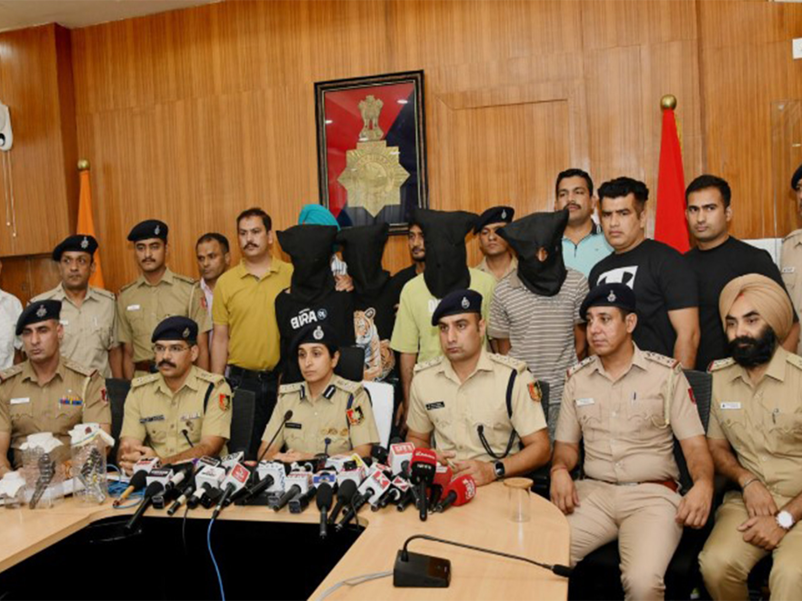 Chandigarh Police arrested four key accused in Panjab University firing case (Photo/ANI) Chandigarh Police arrested four key accused in Panjab University firing case (Photo/ANI)