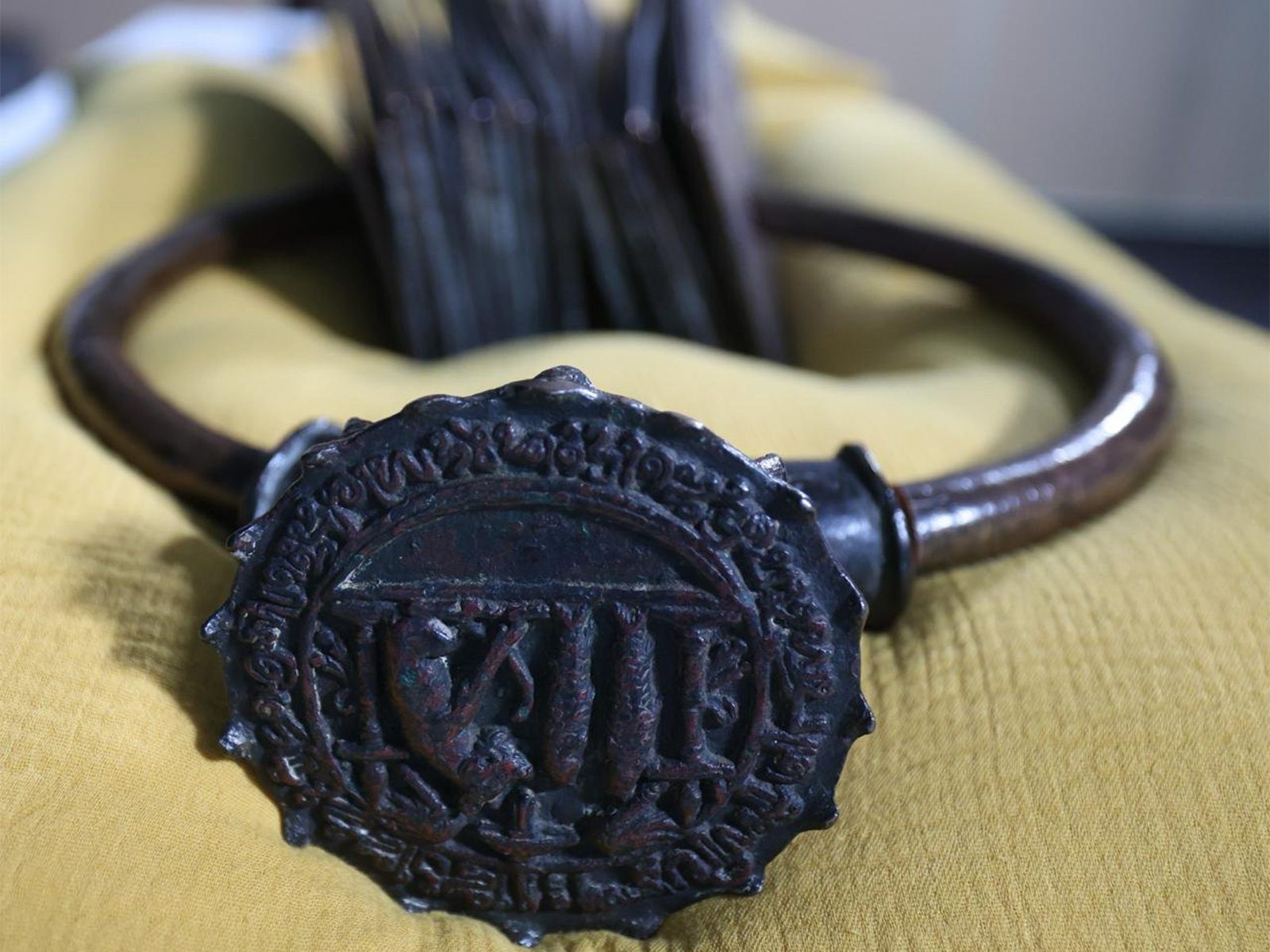The 11th century Chola Copper Plates to India (Photo: X@narendramodi)