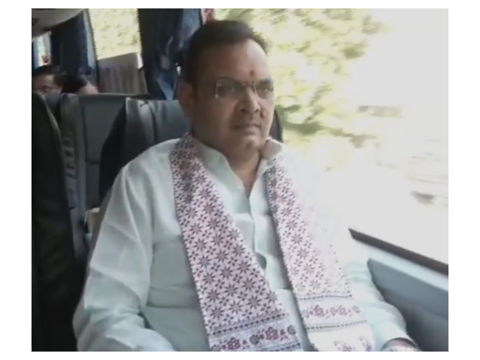Rajasthan CM Bhajanlal Sharma travelling by EV bus (Photo/ANI) Rajasthan CM Bhajanlal Sharma travelling by EV bus (Photo/ANI)