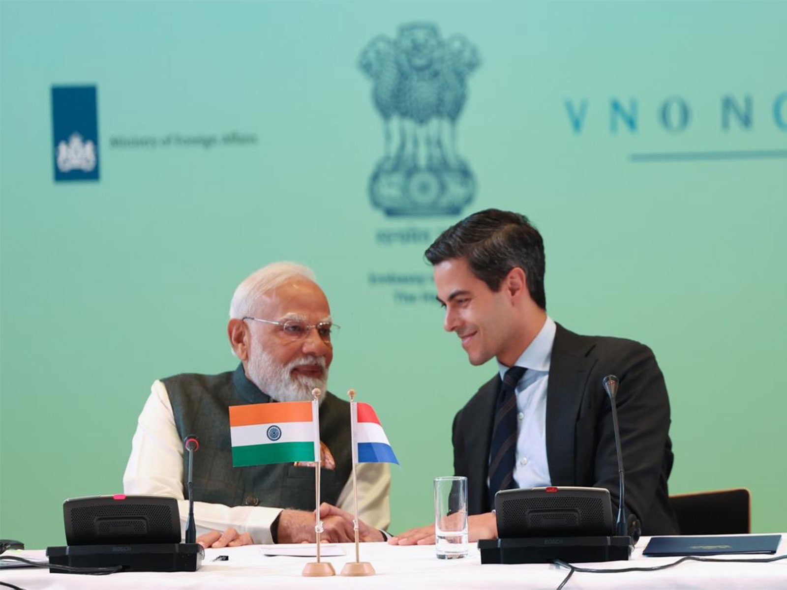 Prime Minister Narendra Modi with Dutch Prime Minister Rob Jetten (Photo: X@MEAIndia) Prime Minister Narendra Modi with Dutch Prime Minister Rob Jetten (Photo: X@MEAIndia)