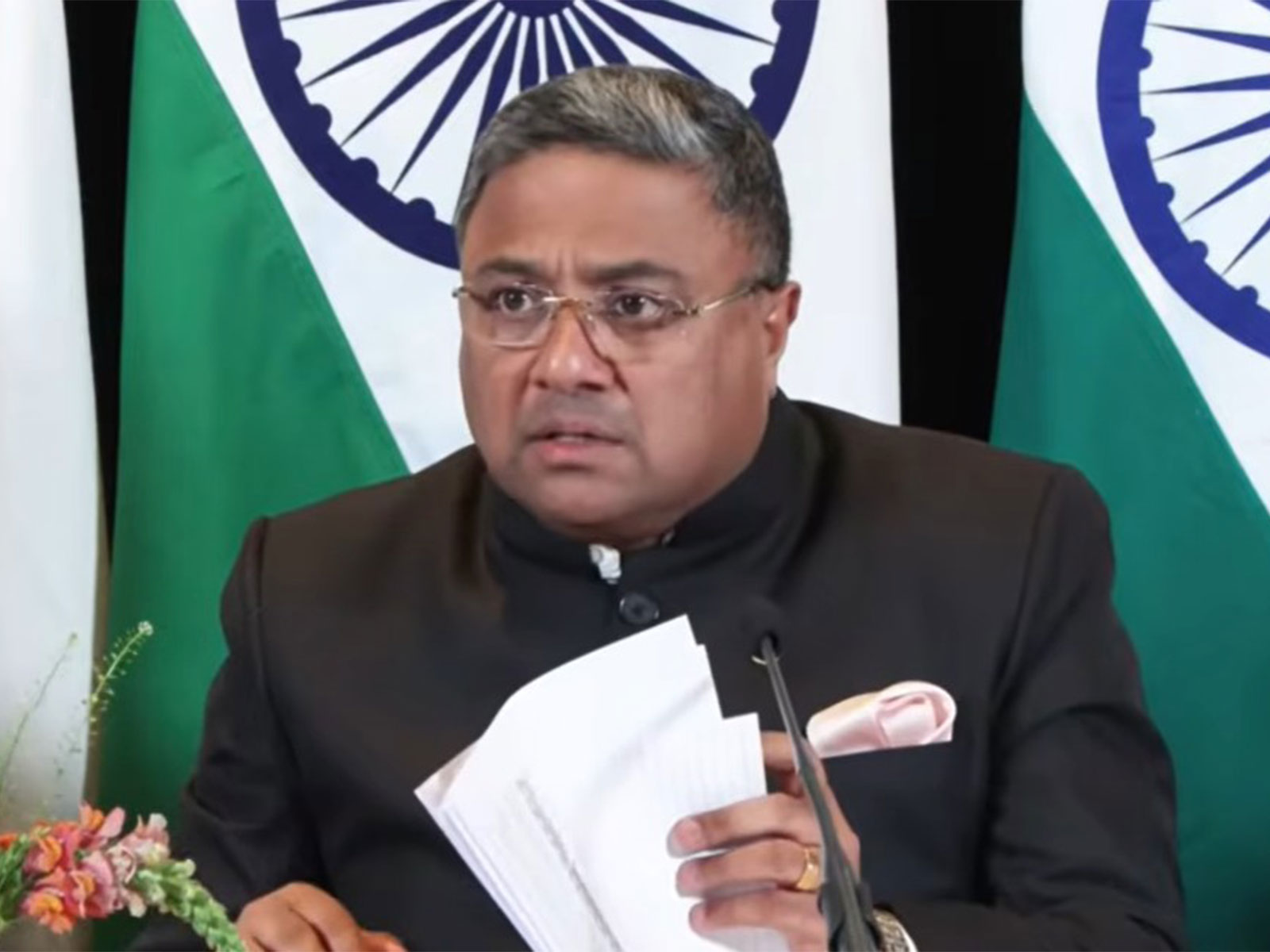 MEA Secretary (West) Sibi George (Photo/ANI)