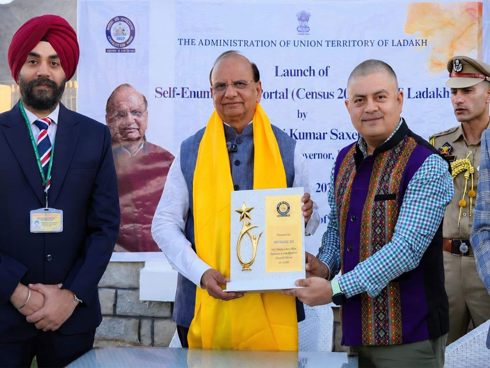 Ladakh LG launches self-enumeration portal for Census 2027 (Photo/ @lg_ladakh)