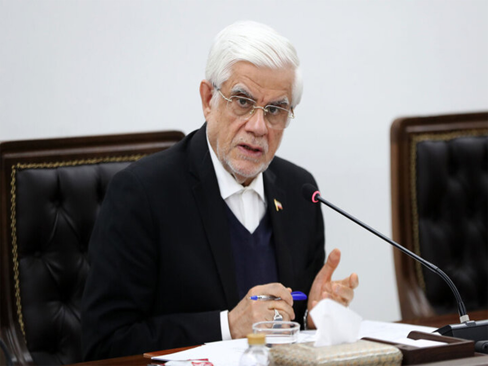Iran's first Vice President Mohammad Reza Aref (Image Source: Iranian state media)