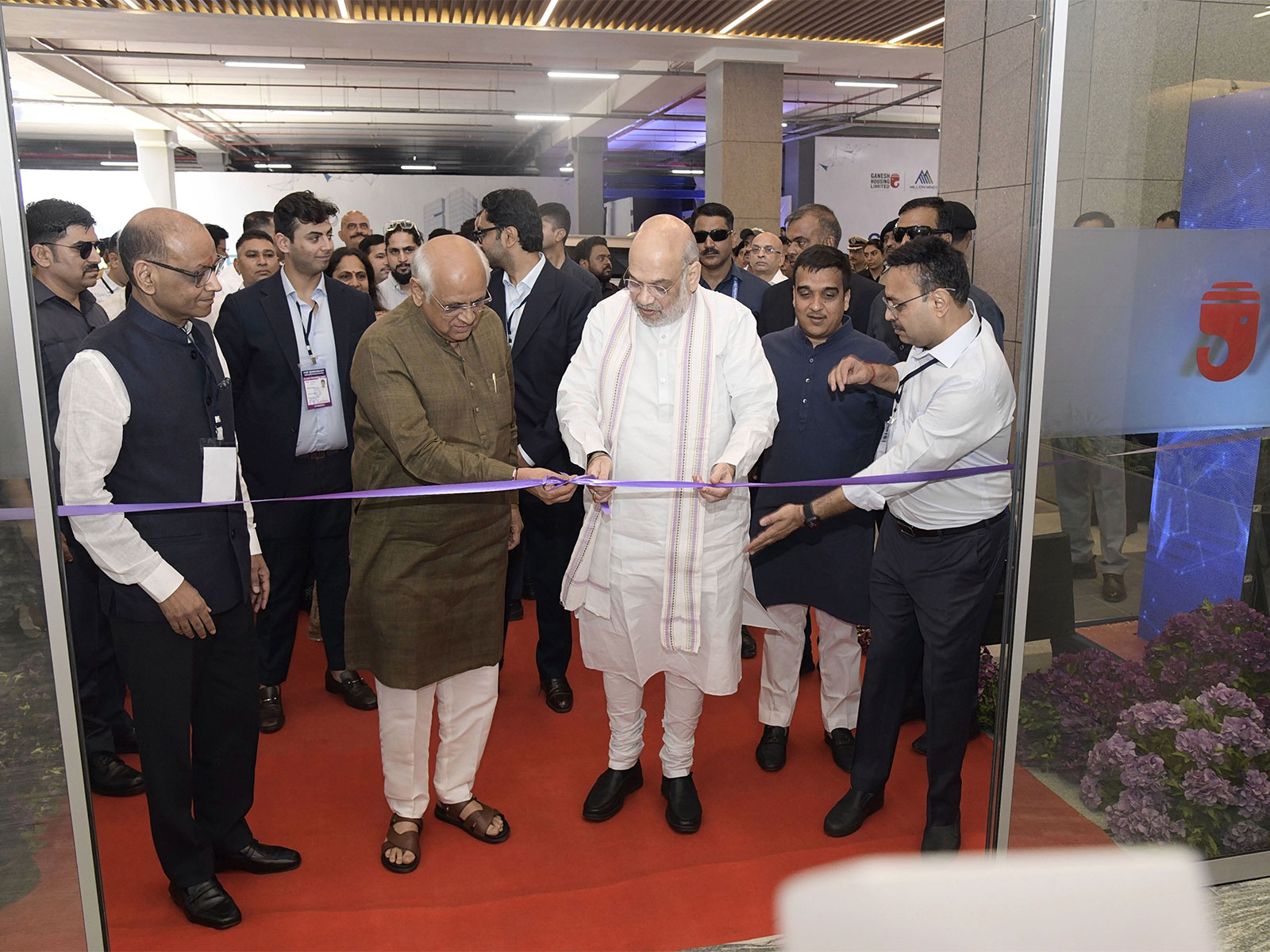 Union Home Minister Amit Shah and Gujarat Chief Minister Bhupendra Patel (Photo/ANI)