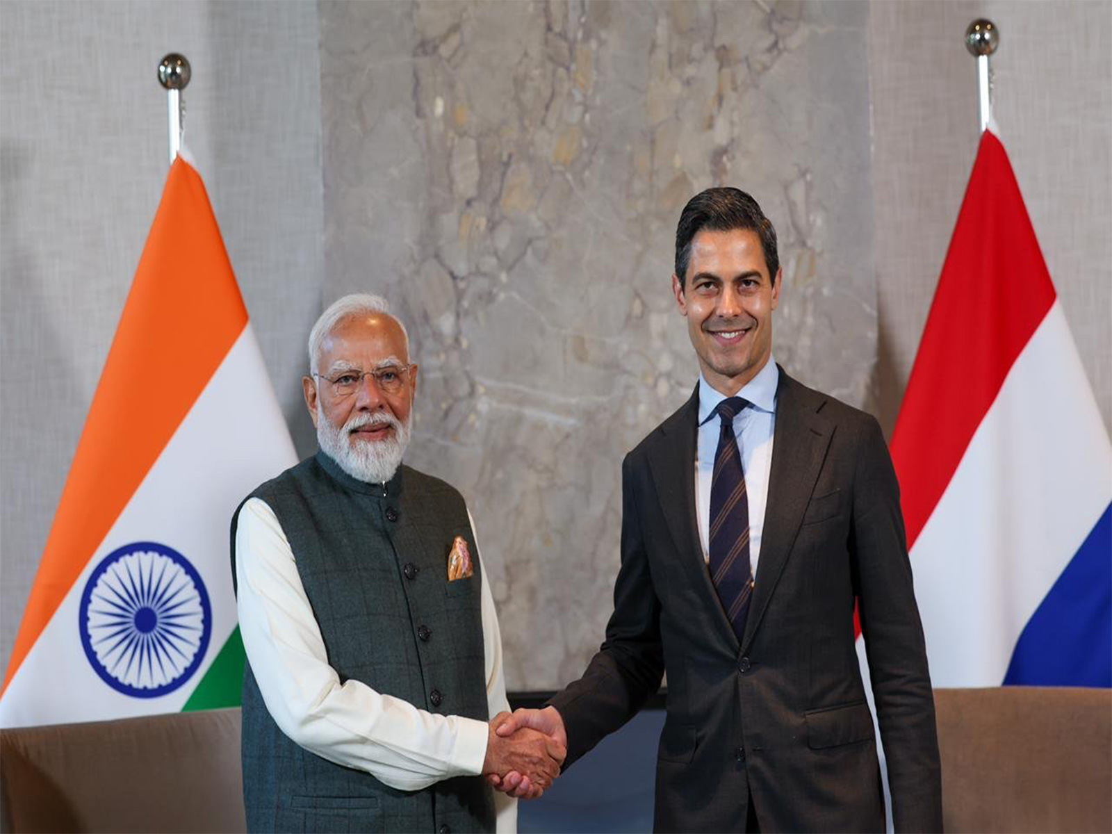 Prime Minister Narendra Modi and Dutch Prime Minister Rob Jetten (Photo: X/@narendramodi)